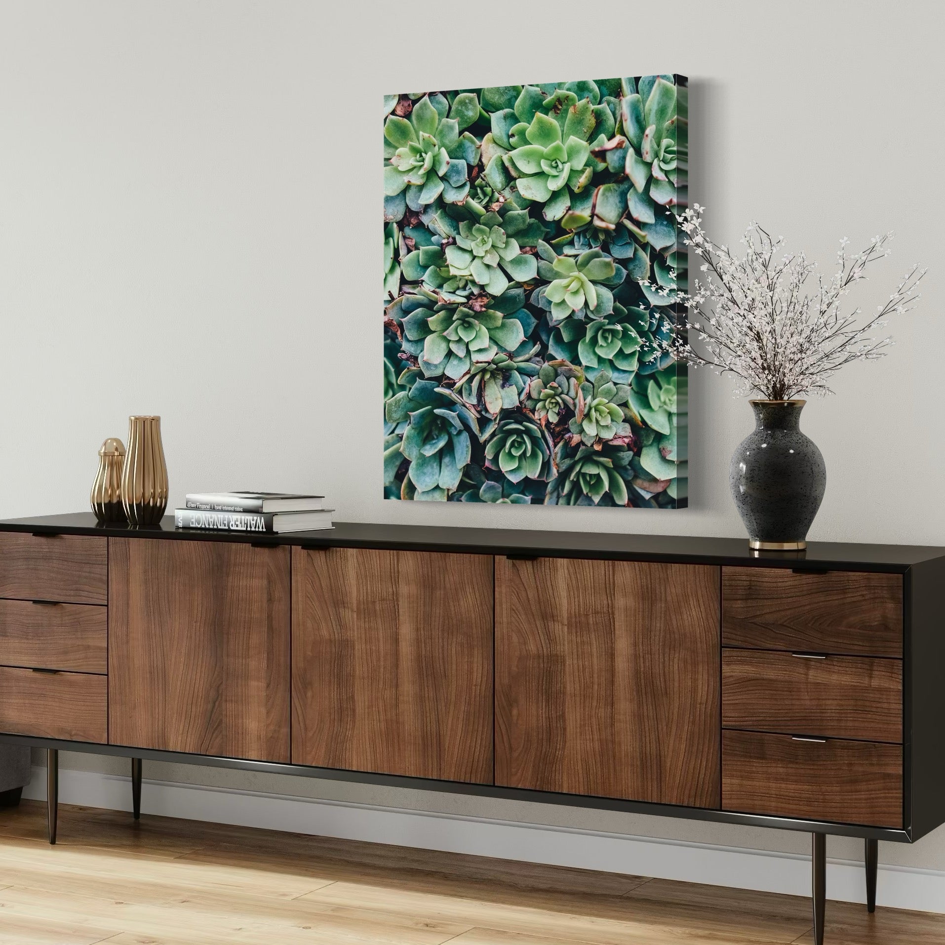 Green Symmetry - Moderno Wall Art Wall Art