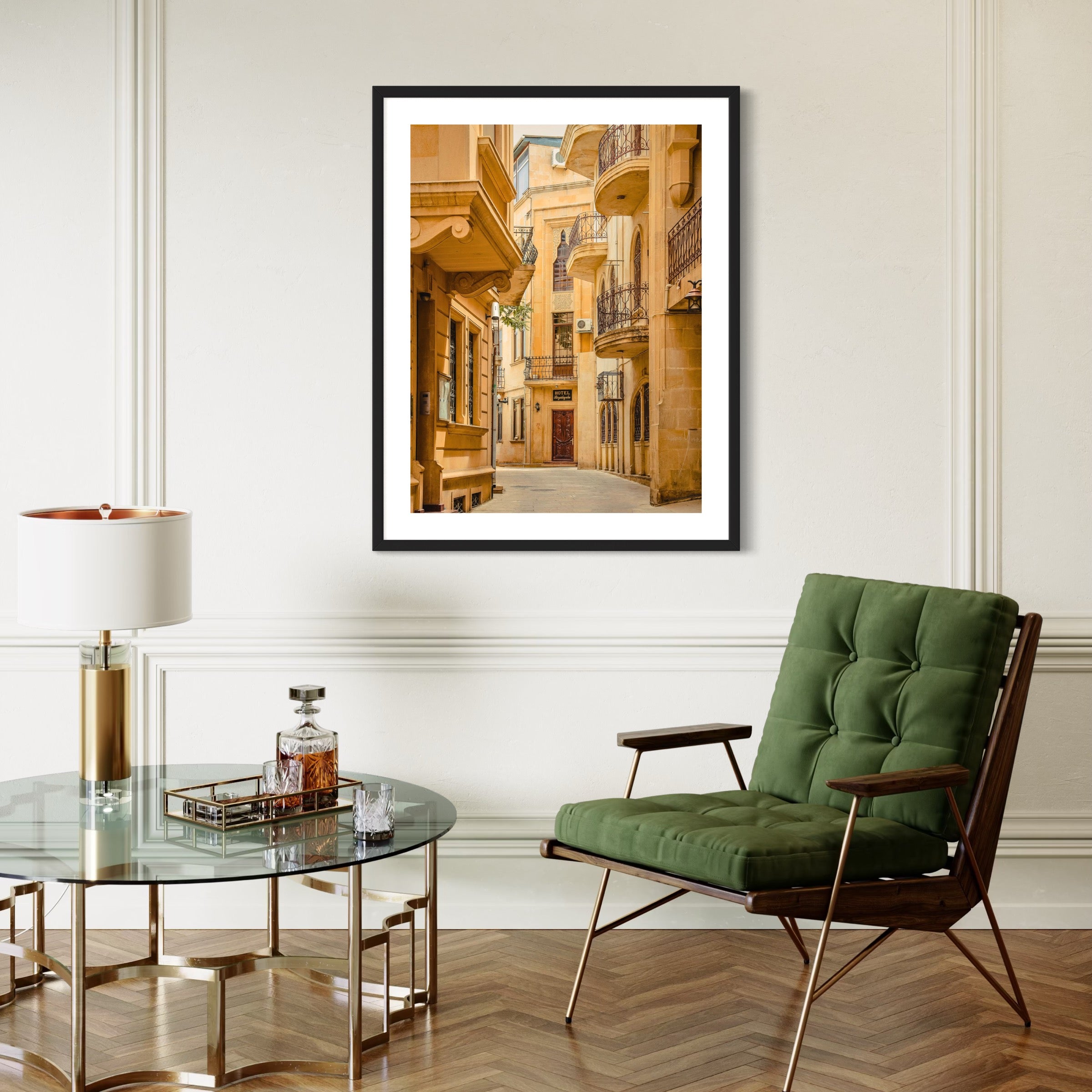 Golden Passage - Moderno Wall Art Wall Art