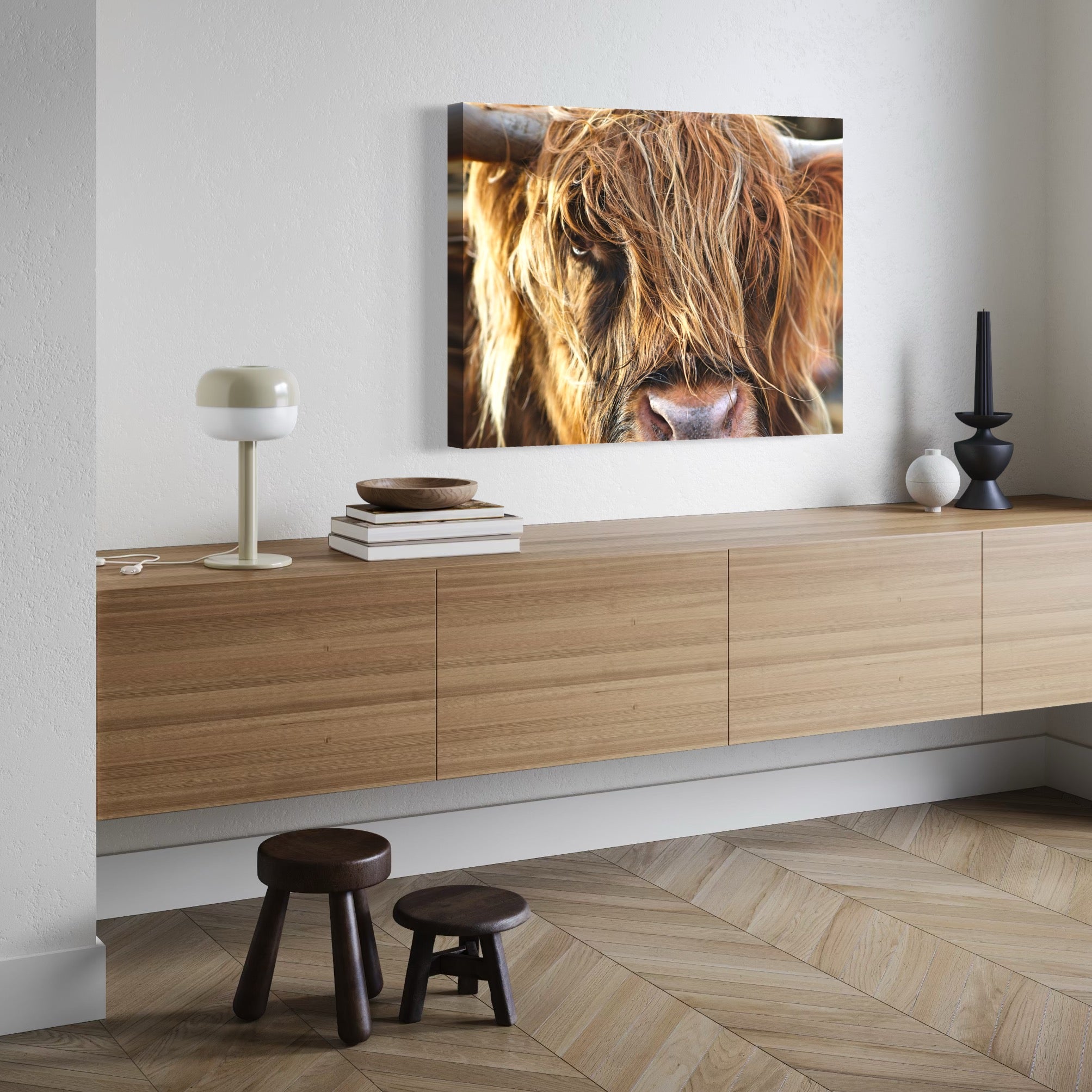 Highland Gaze - Moderno Wall Art Wall Art