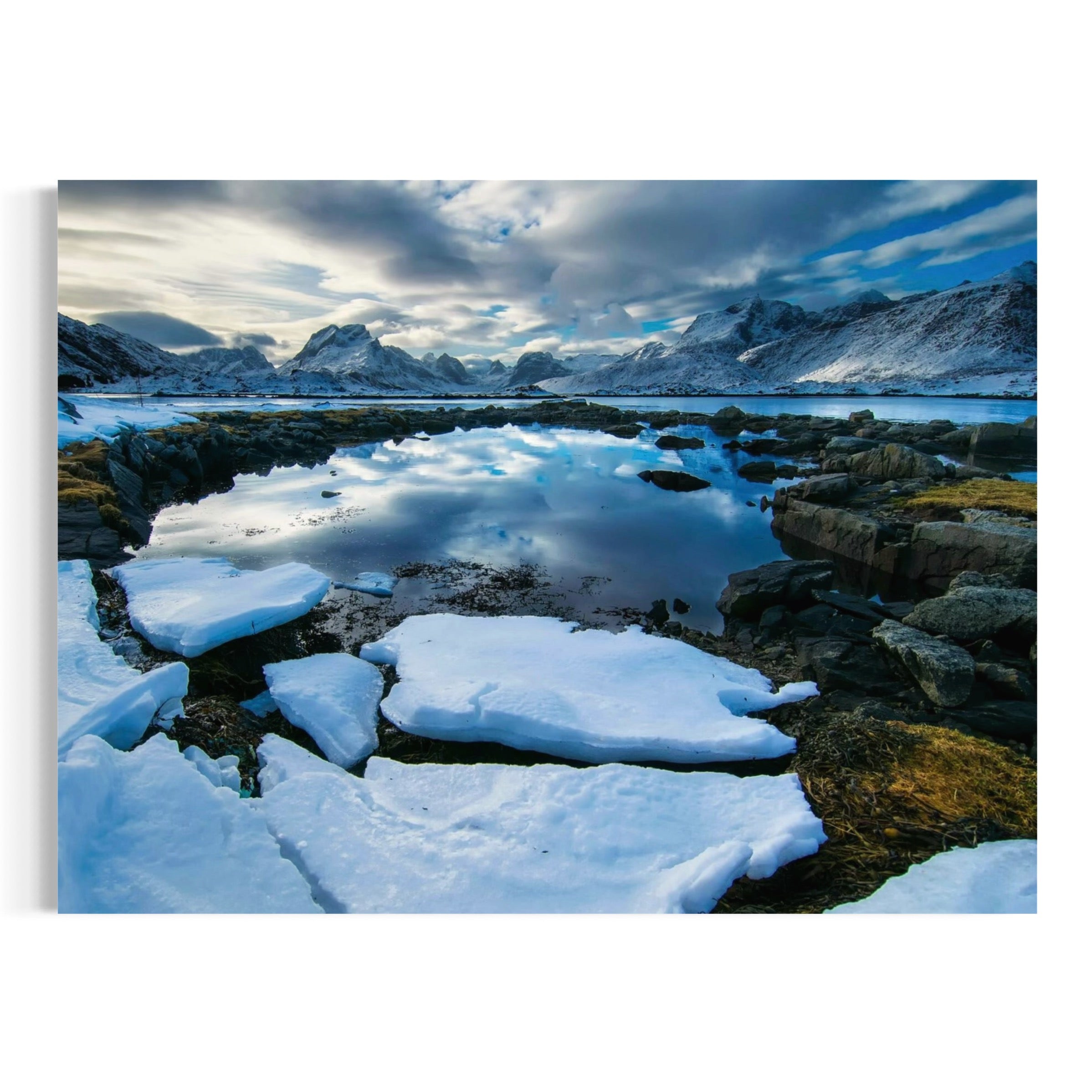 Skies Over Still Water - Moderno Wall Art Wall Art