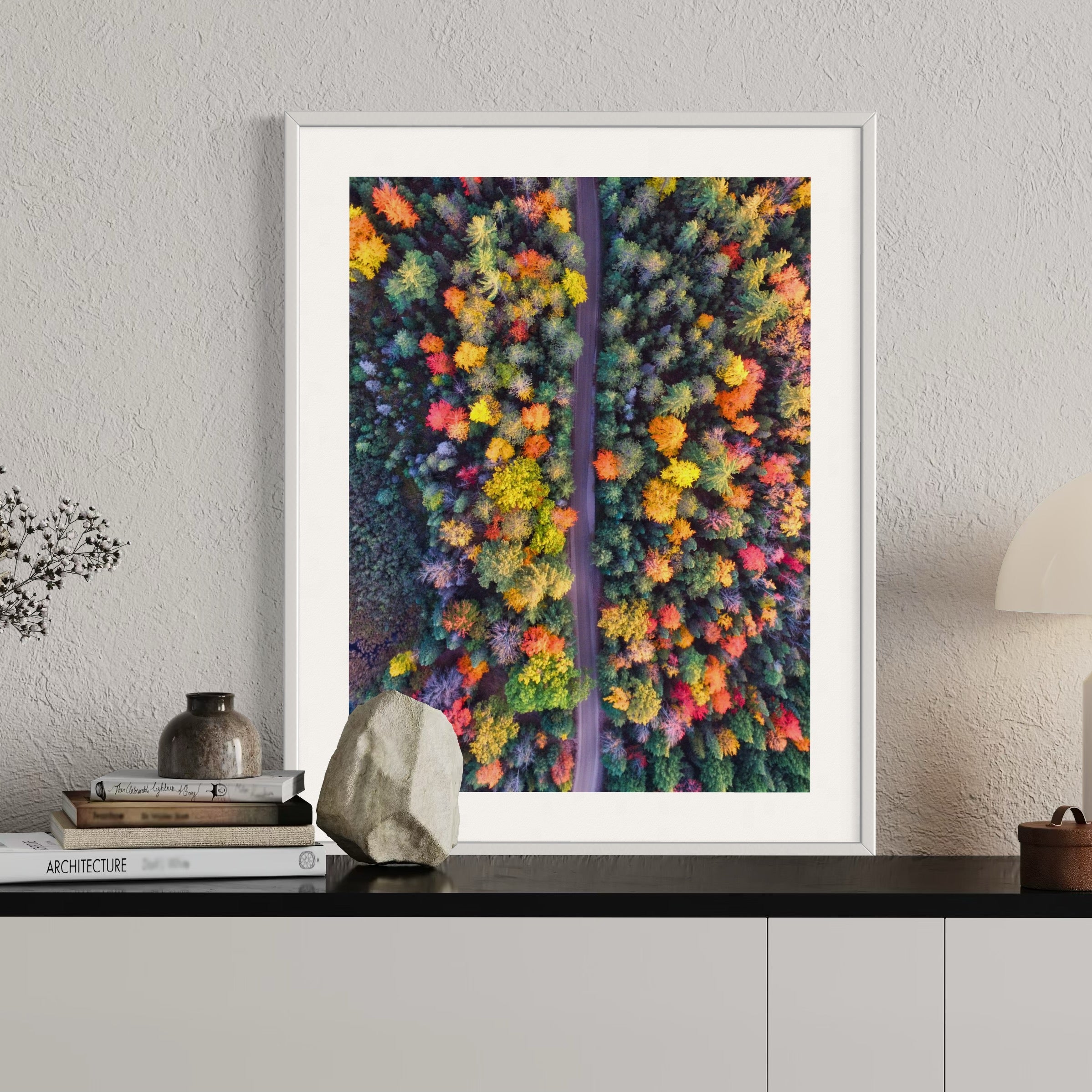 Michigan's Colorful Canopy - Moderno Wall Art Wall Art