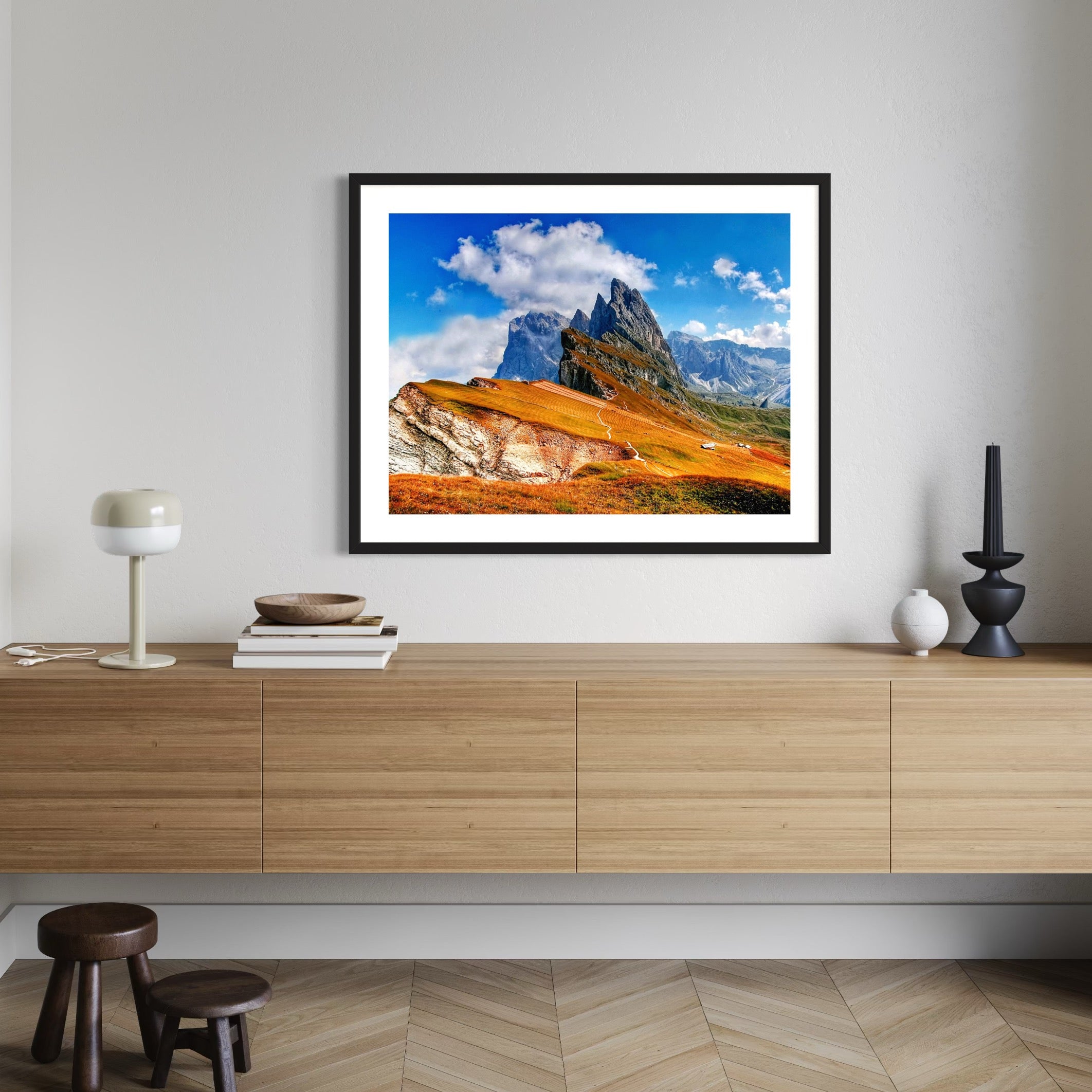 Golden Slopes of Seceda - Moderno Wall Art Wall Art