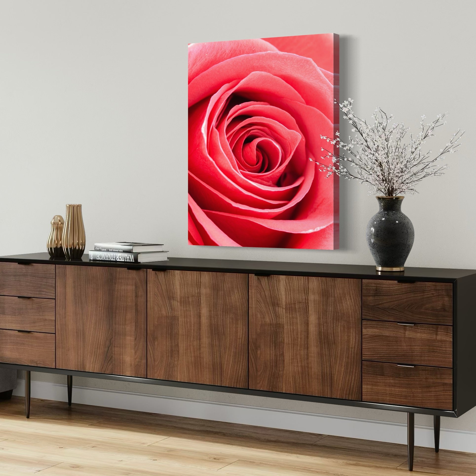 Pink Spiral - Moderno Wall Art Wall Art