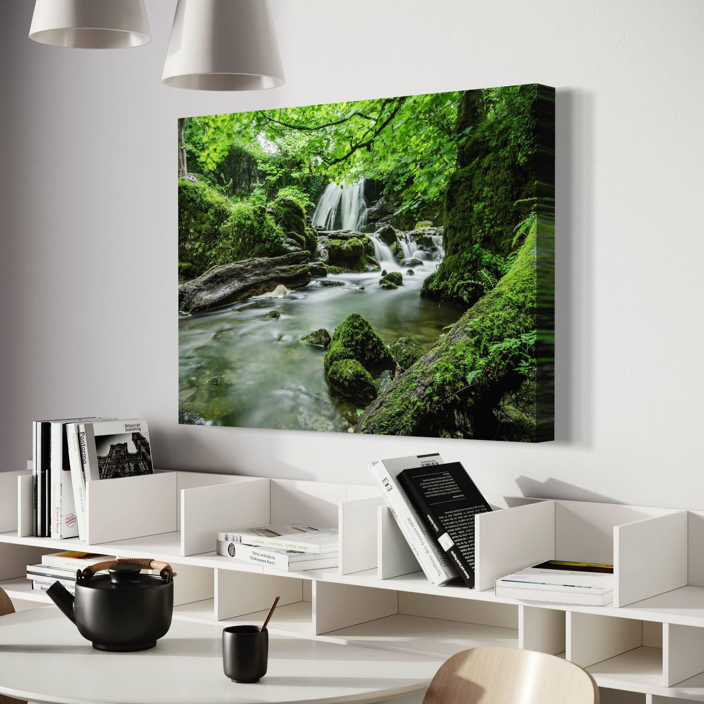 Tranquil Falls - Moderno Wall Art Wall Art