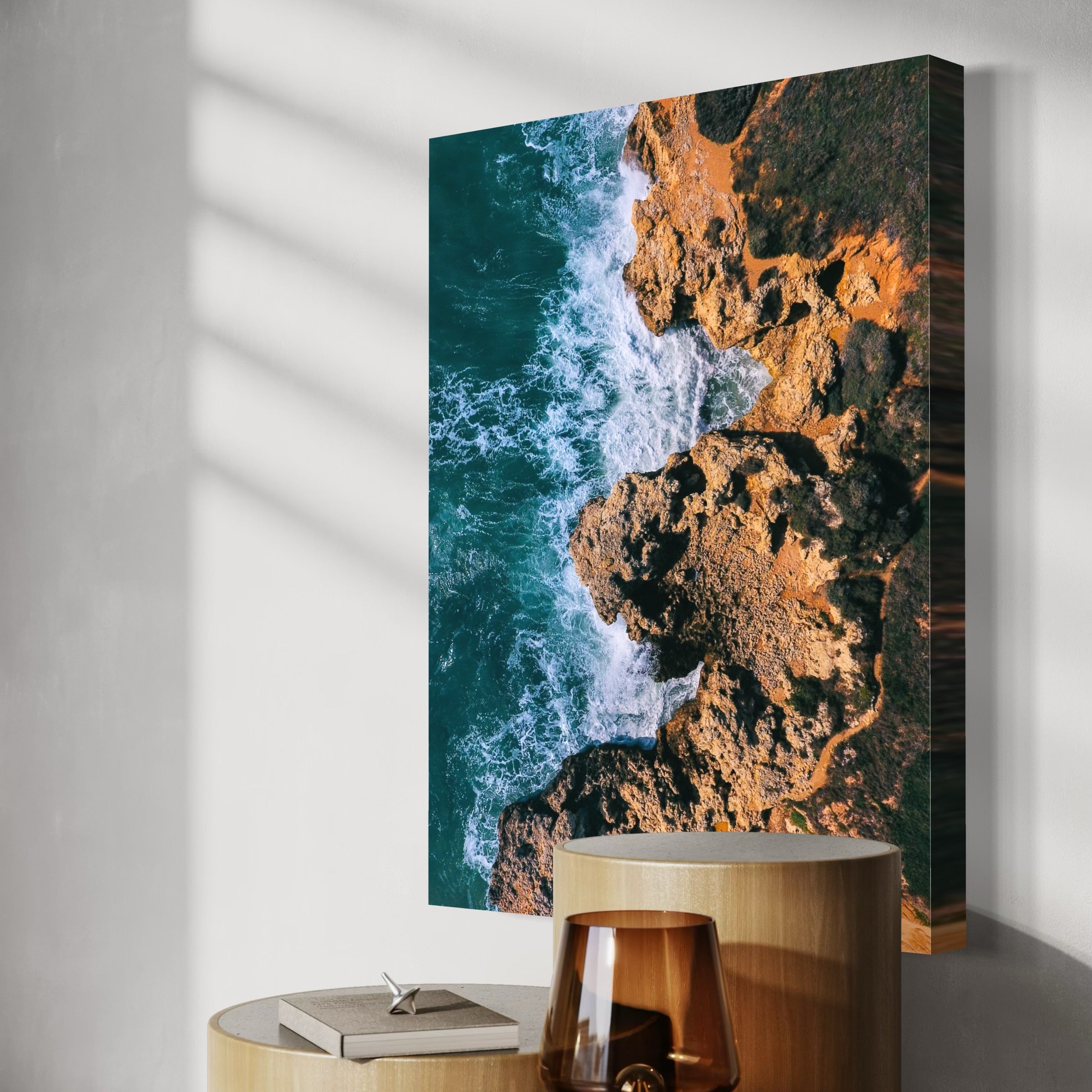 Land Meets Sea - Moderno Wall Art Wall Art
