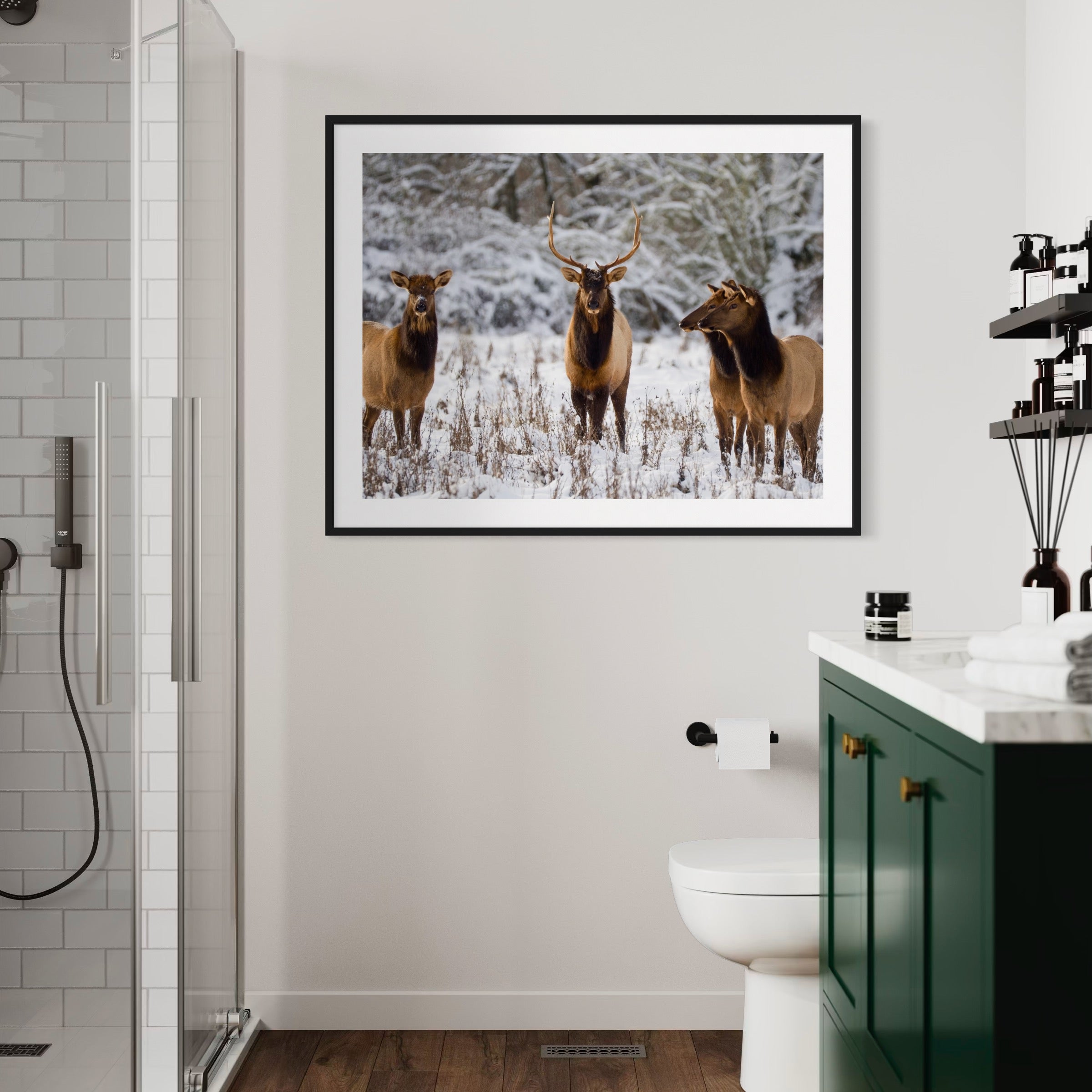 Wintry Companions - Moderno Wall Art Wall Art