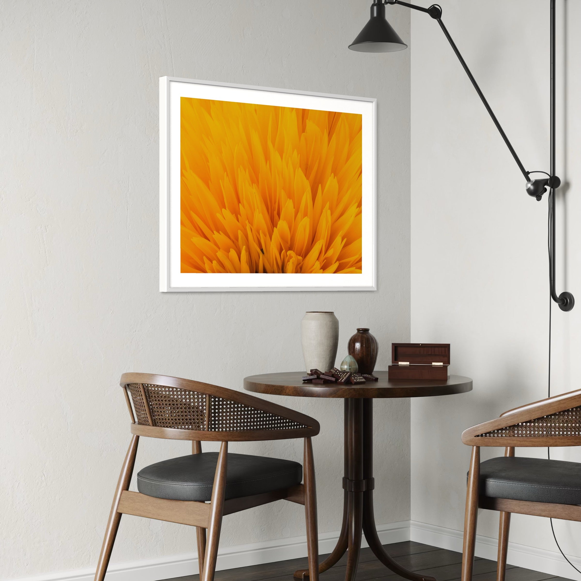 Golden Bloom - Moderno Wall Art Wall Art