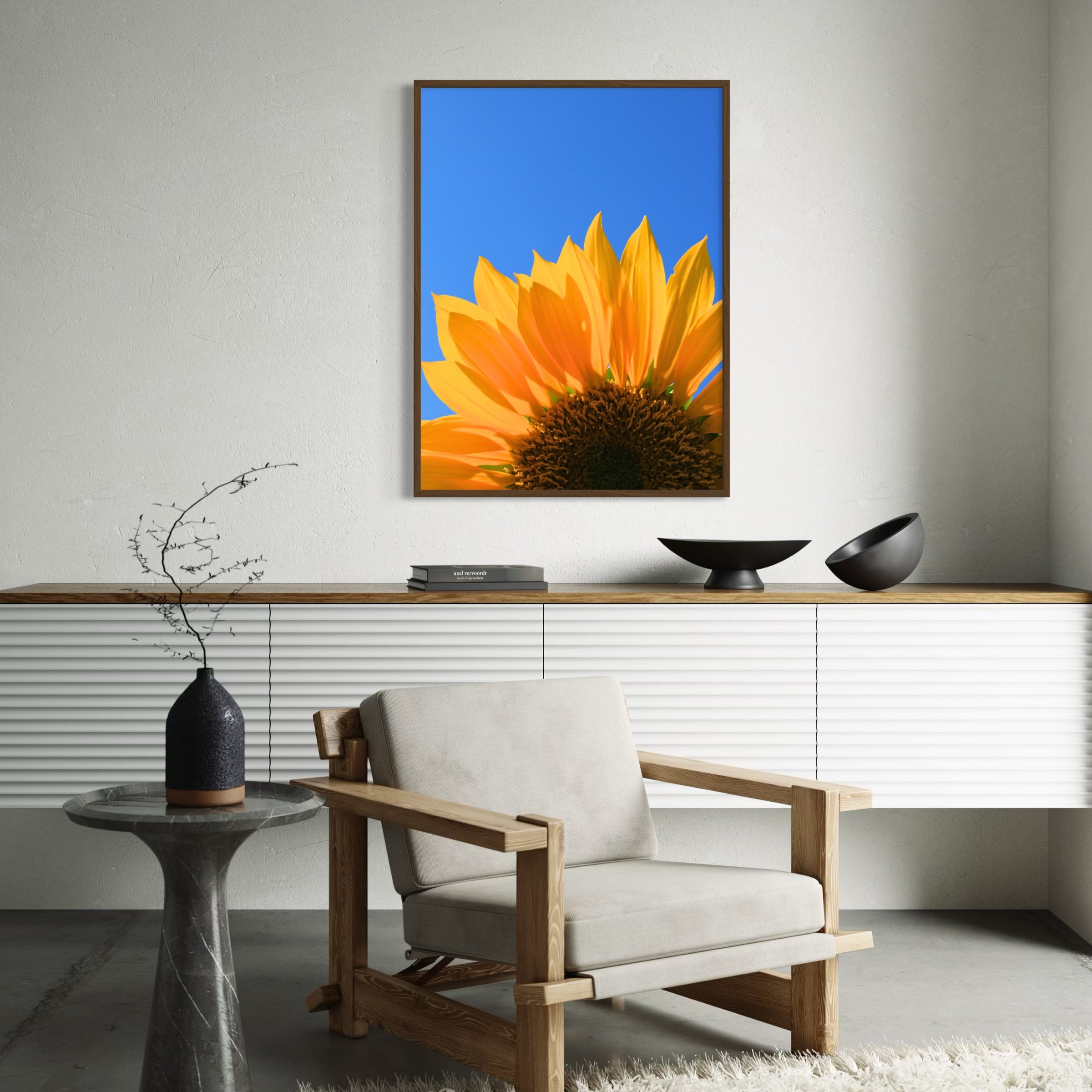 Golden Petals - Moderno Wall Art Wall Art