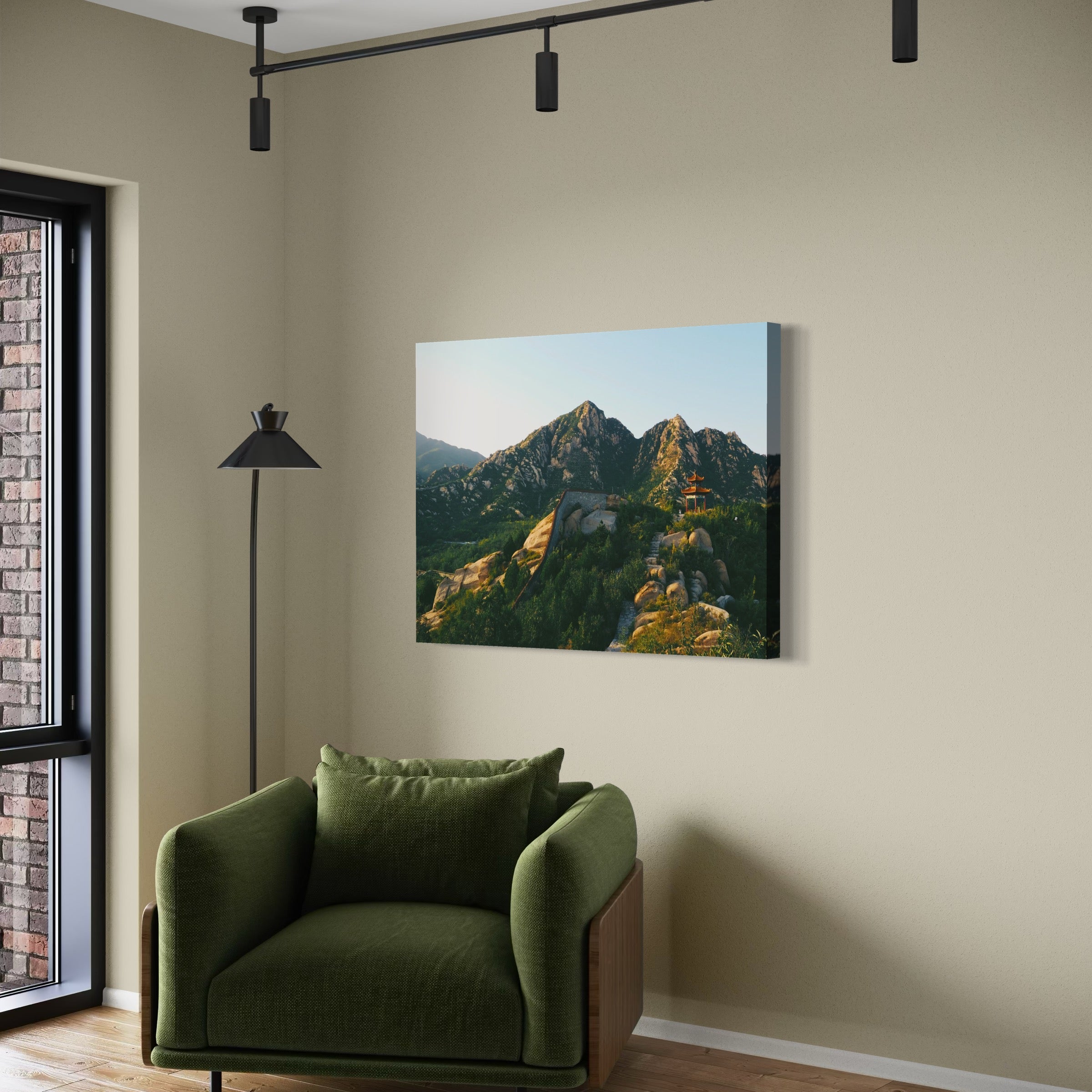 Temple Among the Peaks - Moderno Wall Art Wall Art