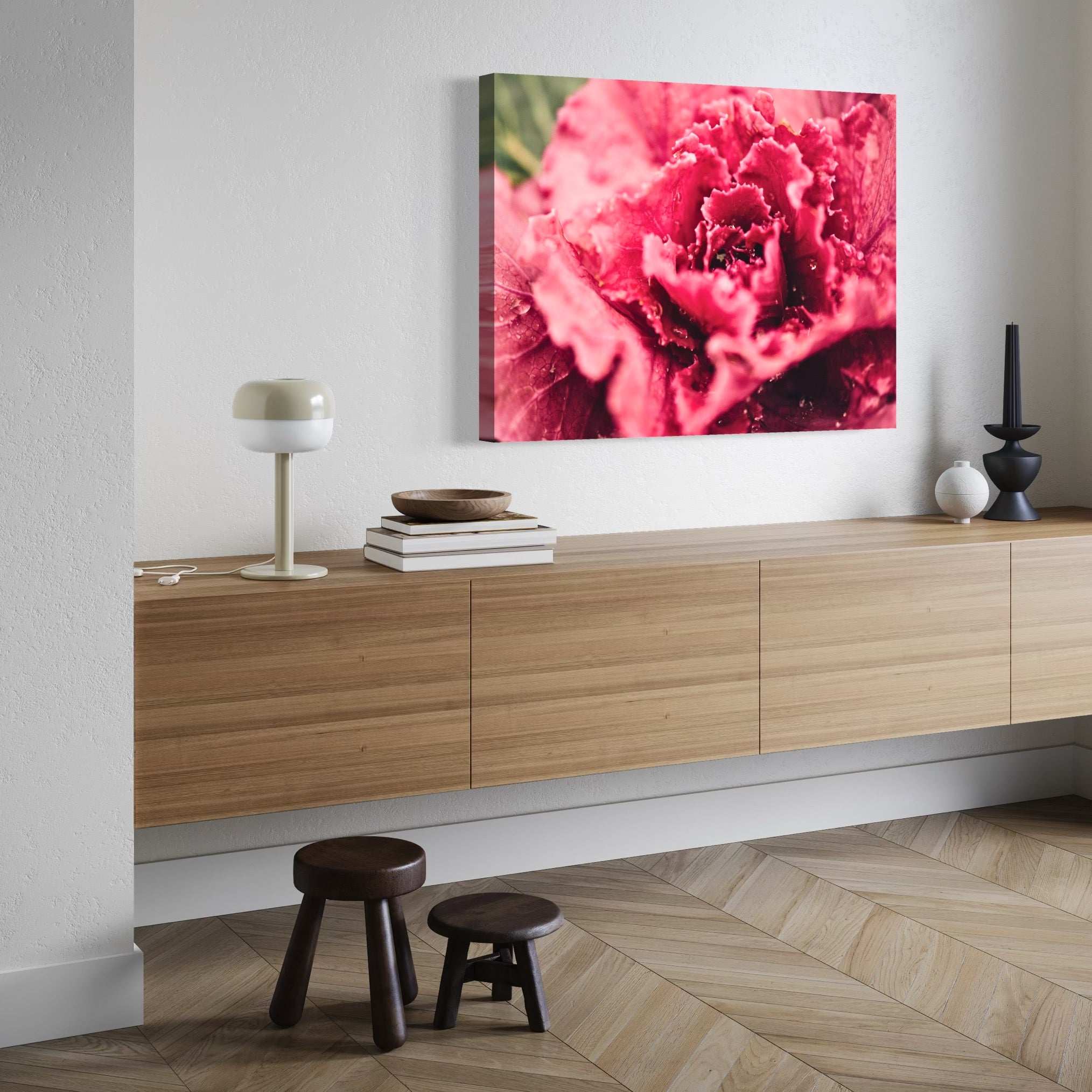 Crimson Bloom - Moderno Wall Art Wall Art