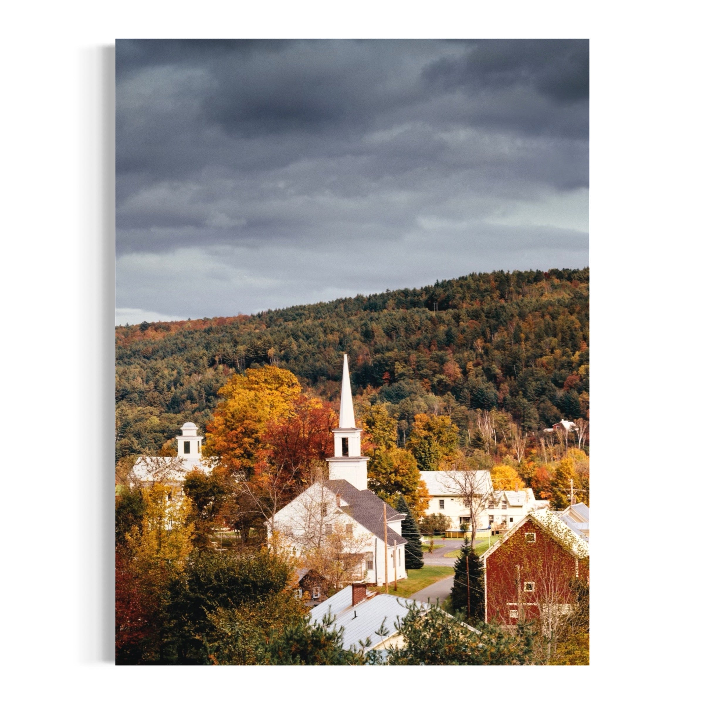 Village in Autumn - Moderno Wall Art Wall Art