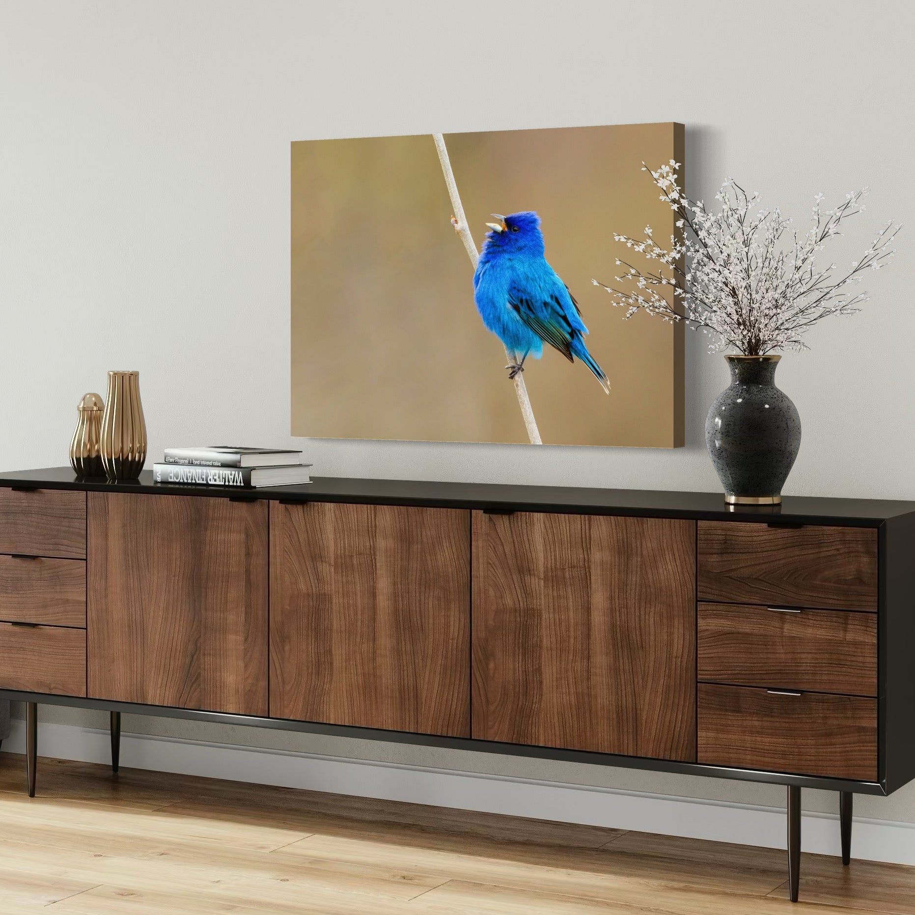 Indigo Perch - Moderno Wall Art Wall Art