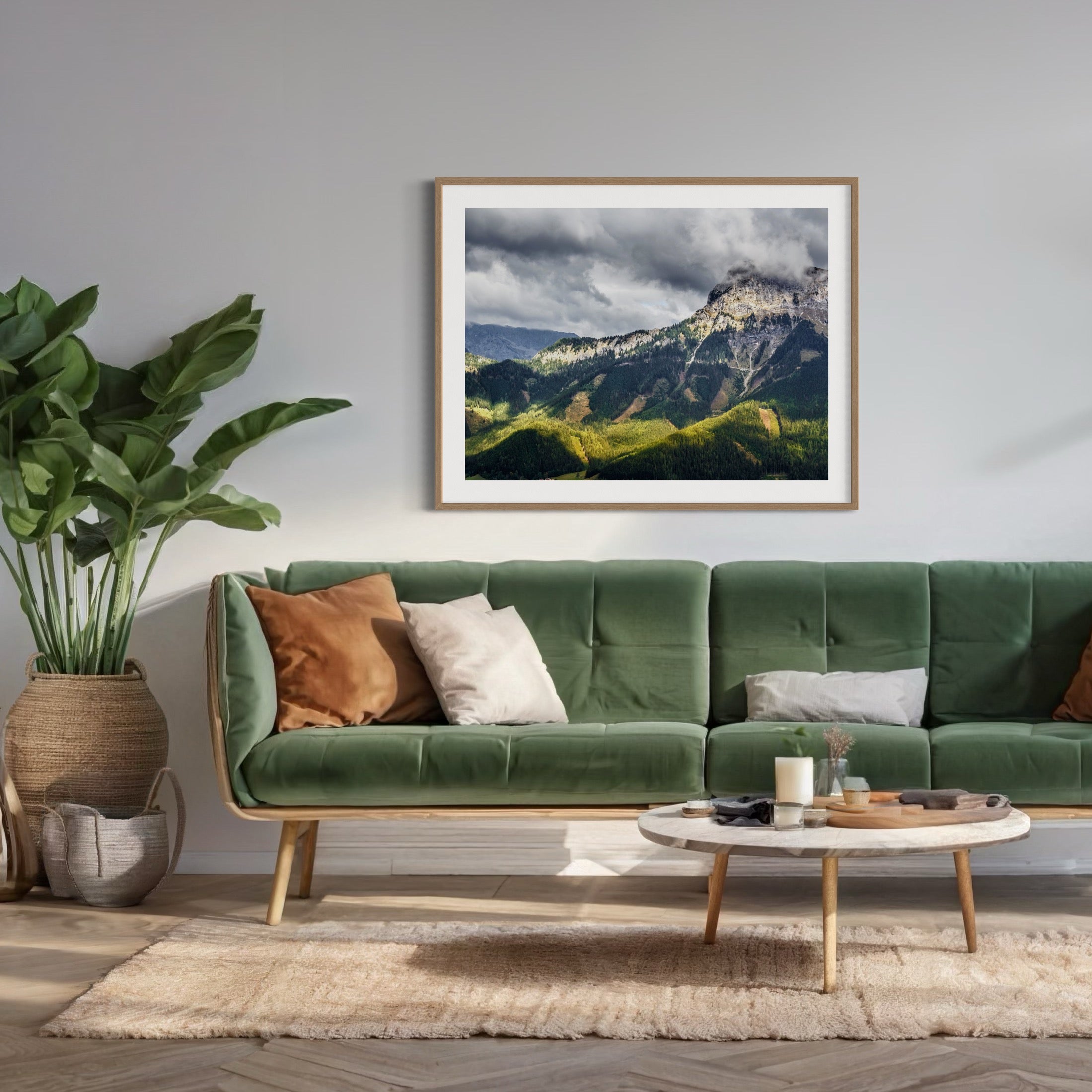 Emerald Veil - Moderno Wall Art Wall Art