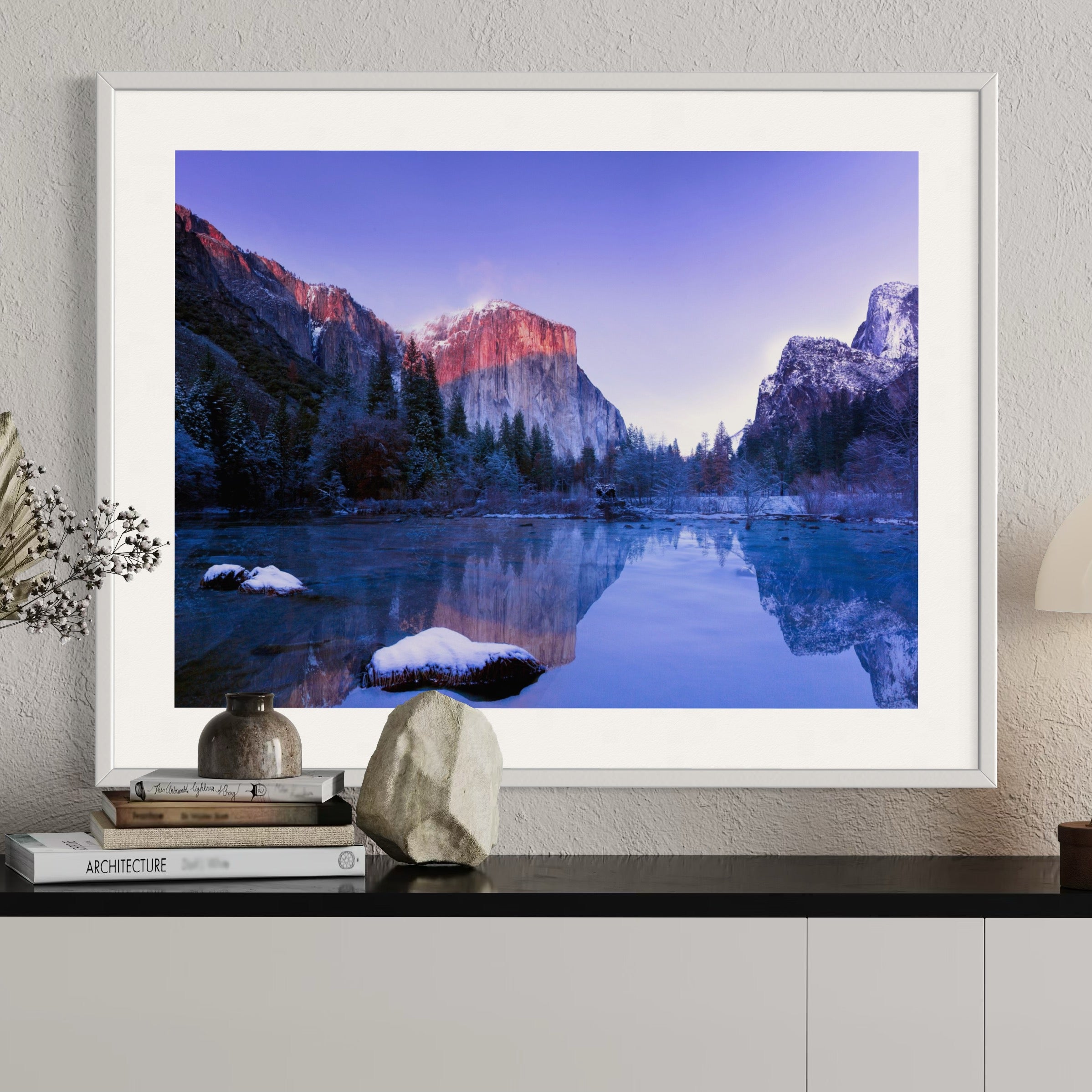 Mirror Lake at Yosemite - Moderno Wall Art Wall Art
