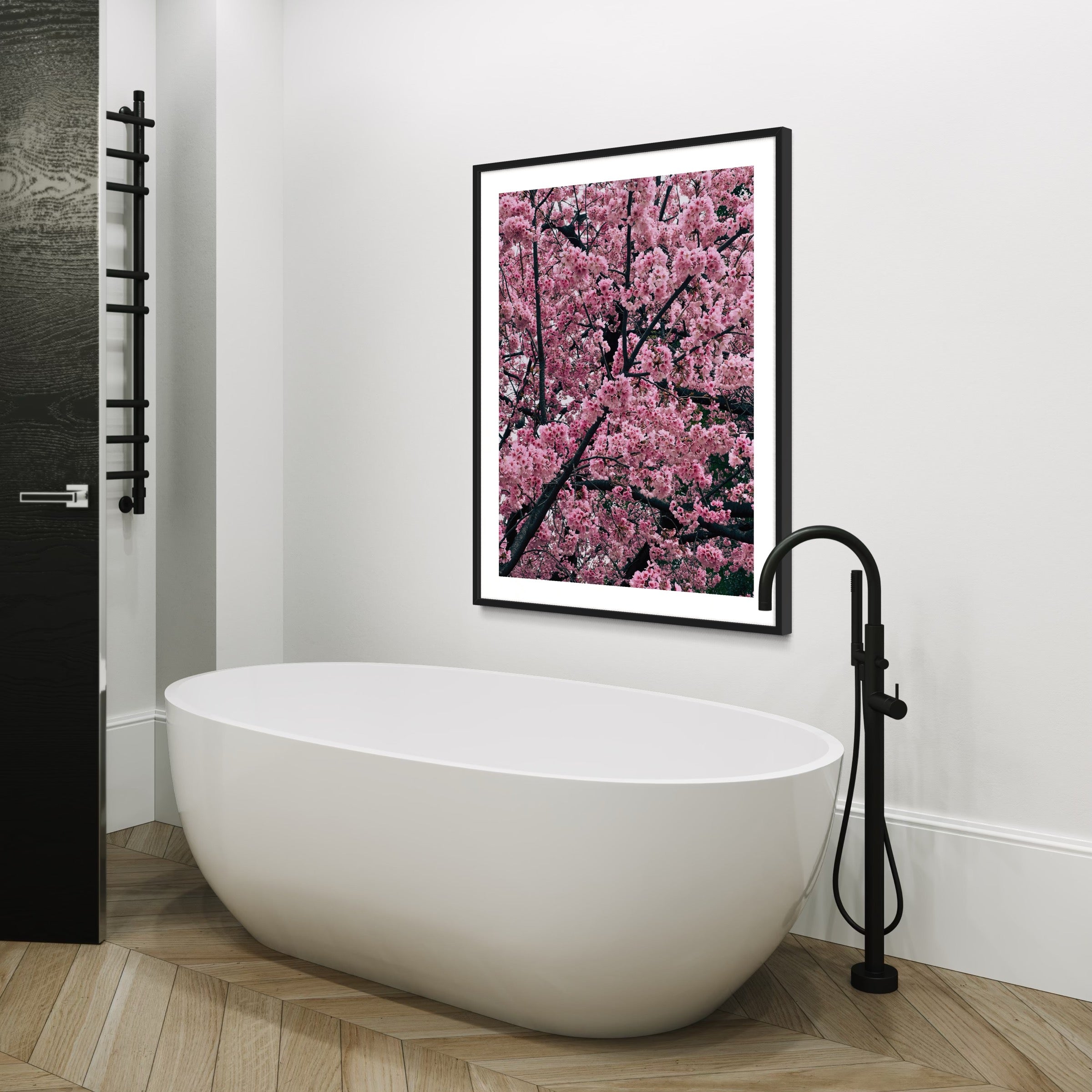 Cherry Blossom Serenade - Moderno Wall Art Wall Art