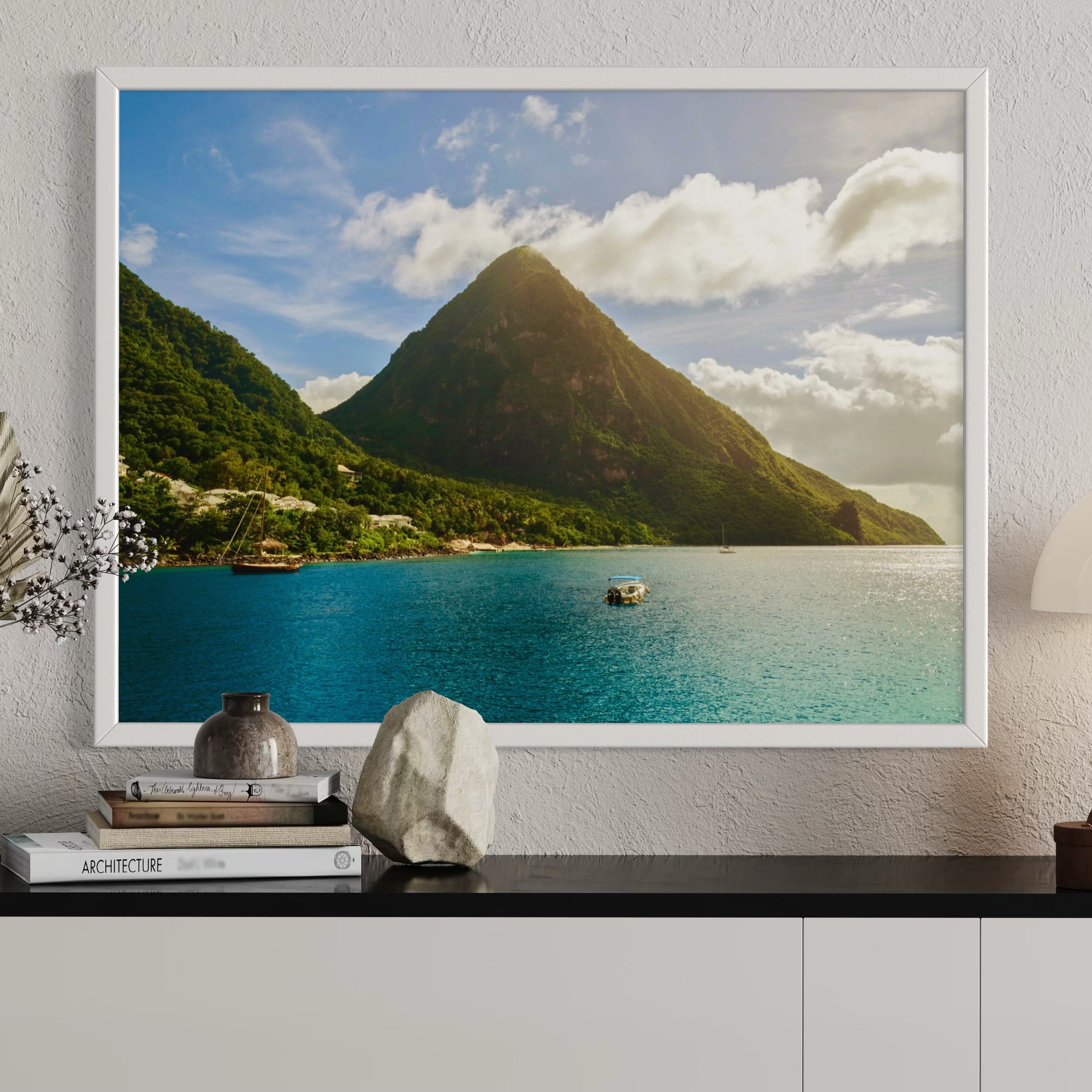 Caribbean Ascent - Moderno Wall Art Wall Art