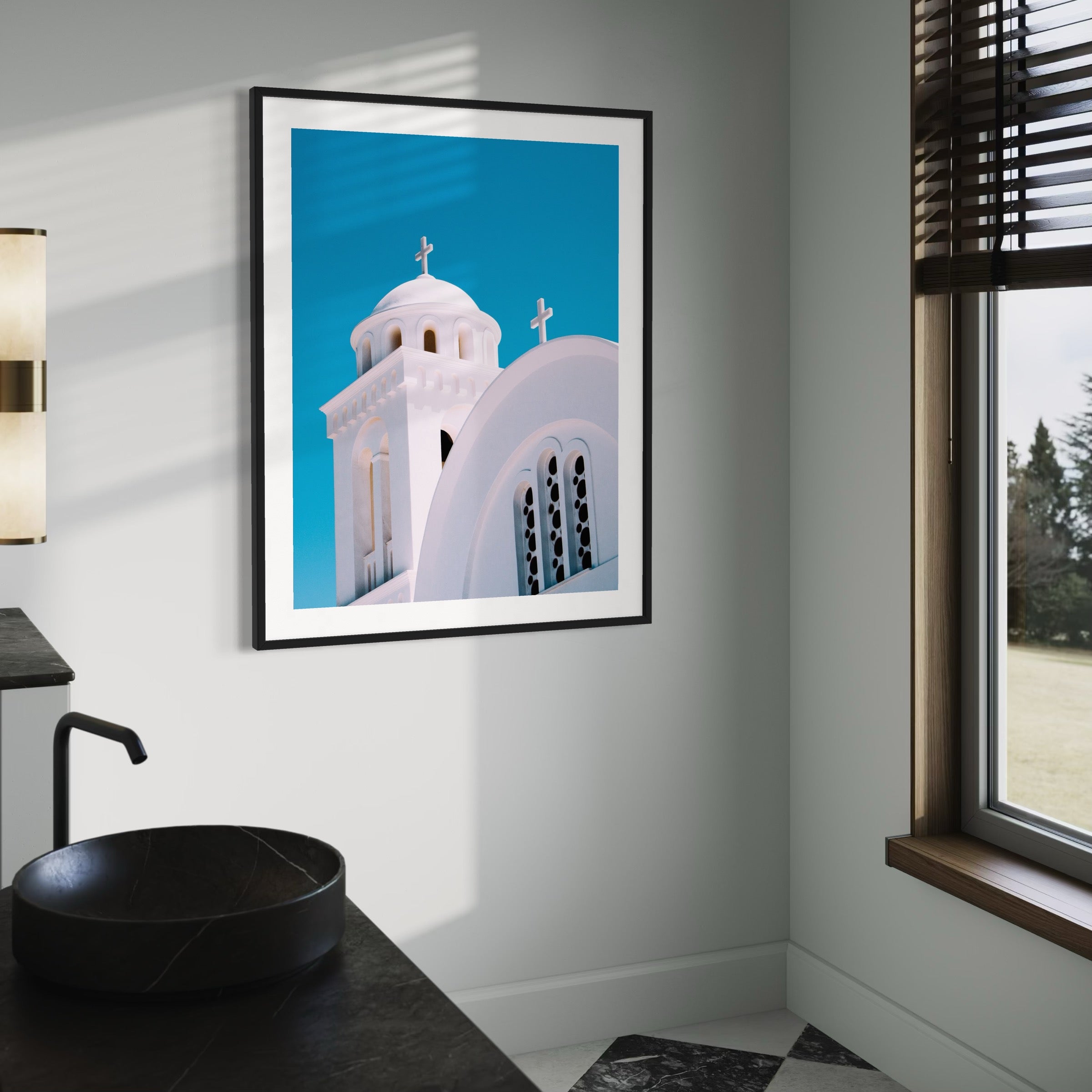 White Church of Paros - Moderno Wall Art Wall Art