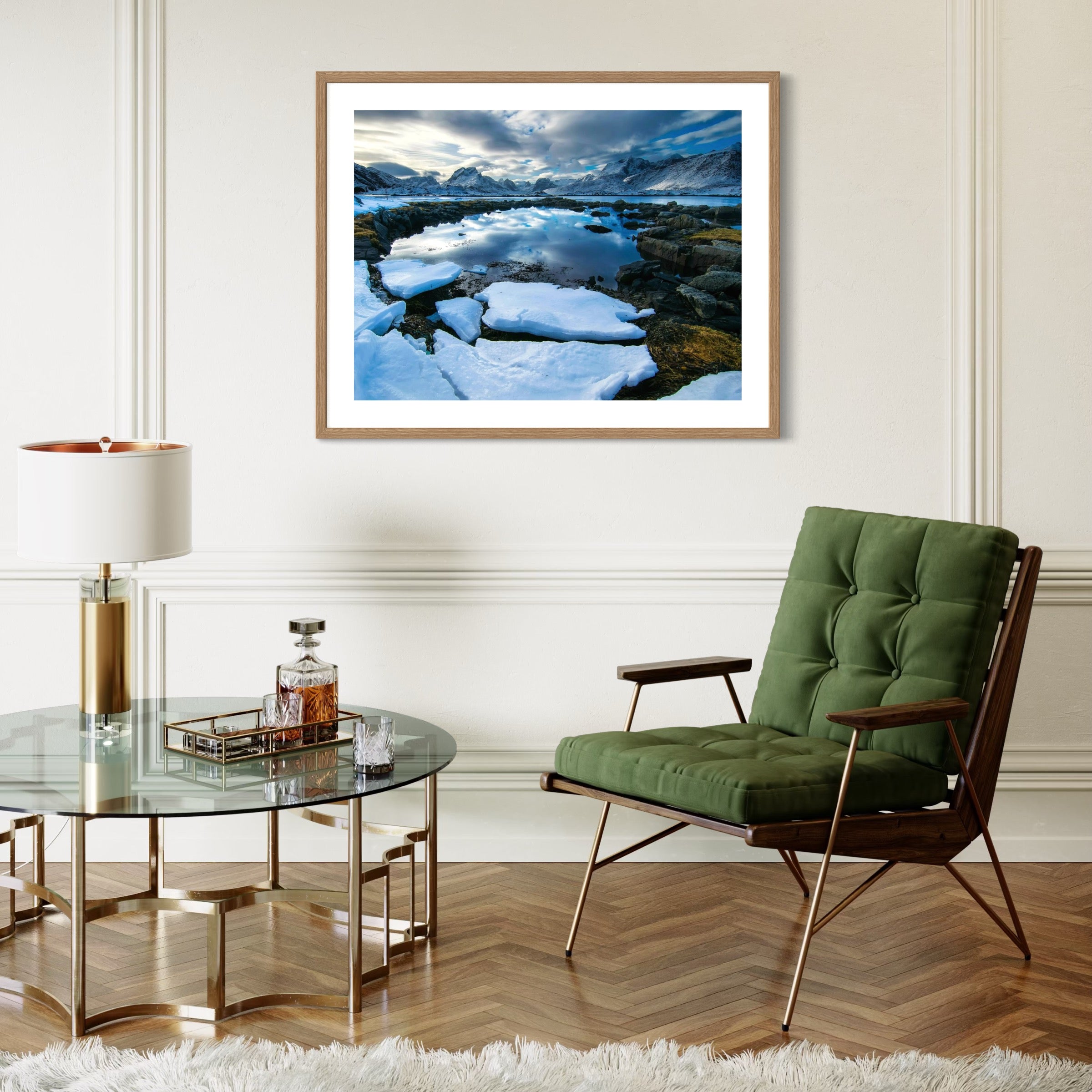 Skies Over Still Water - Moderno Wall Art Wall Art