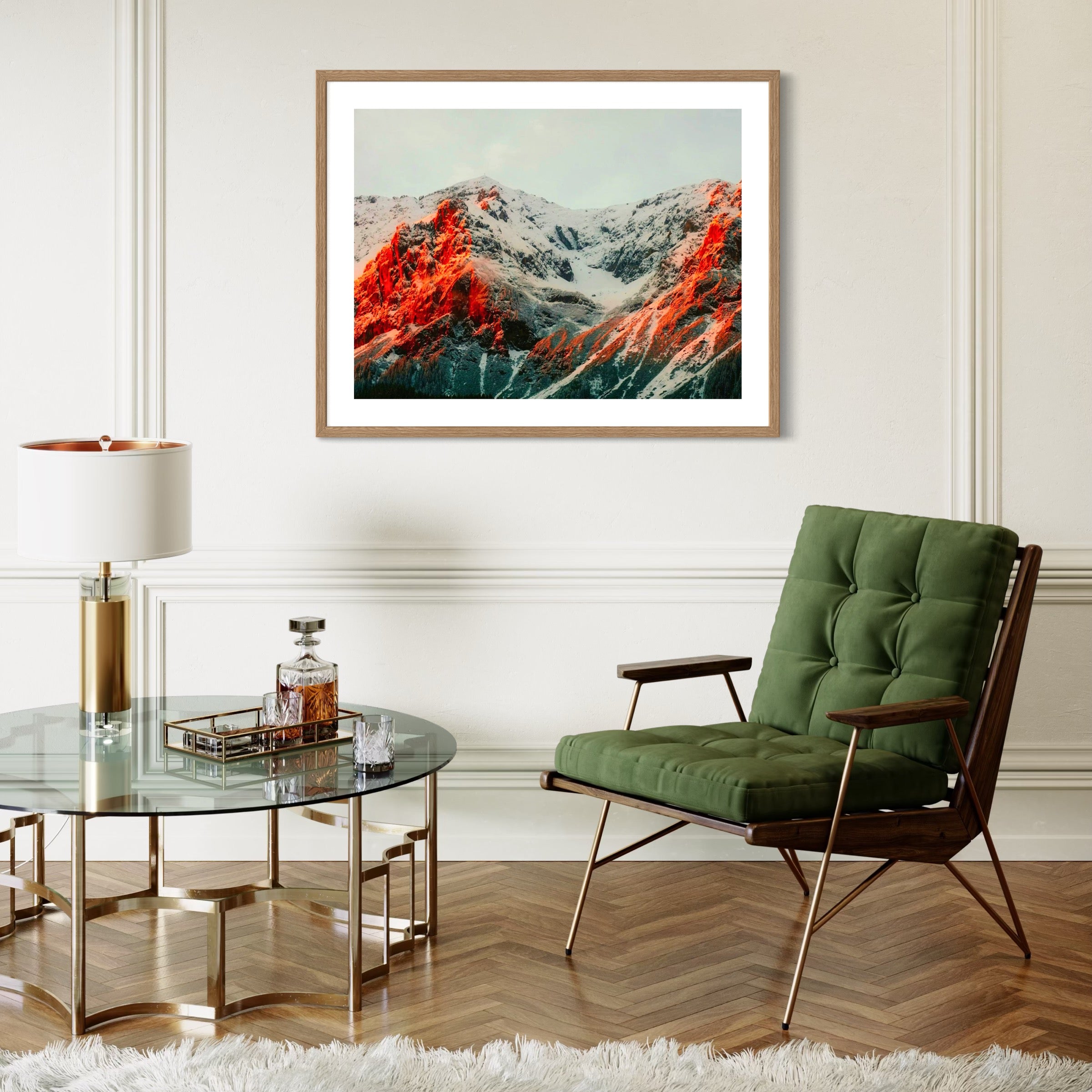 Fire on the Mountain - Moderno Wall Art Wall Art