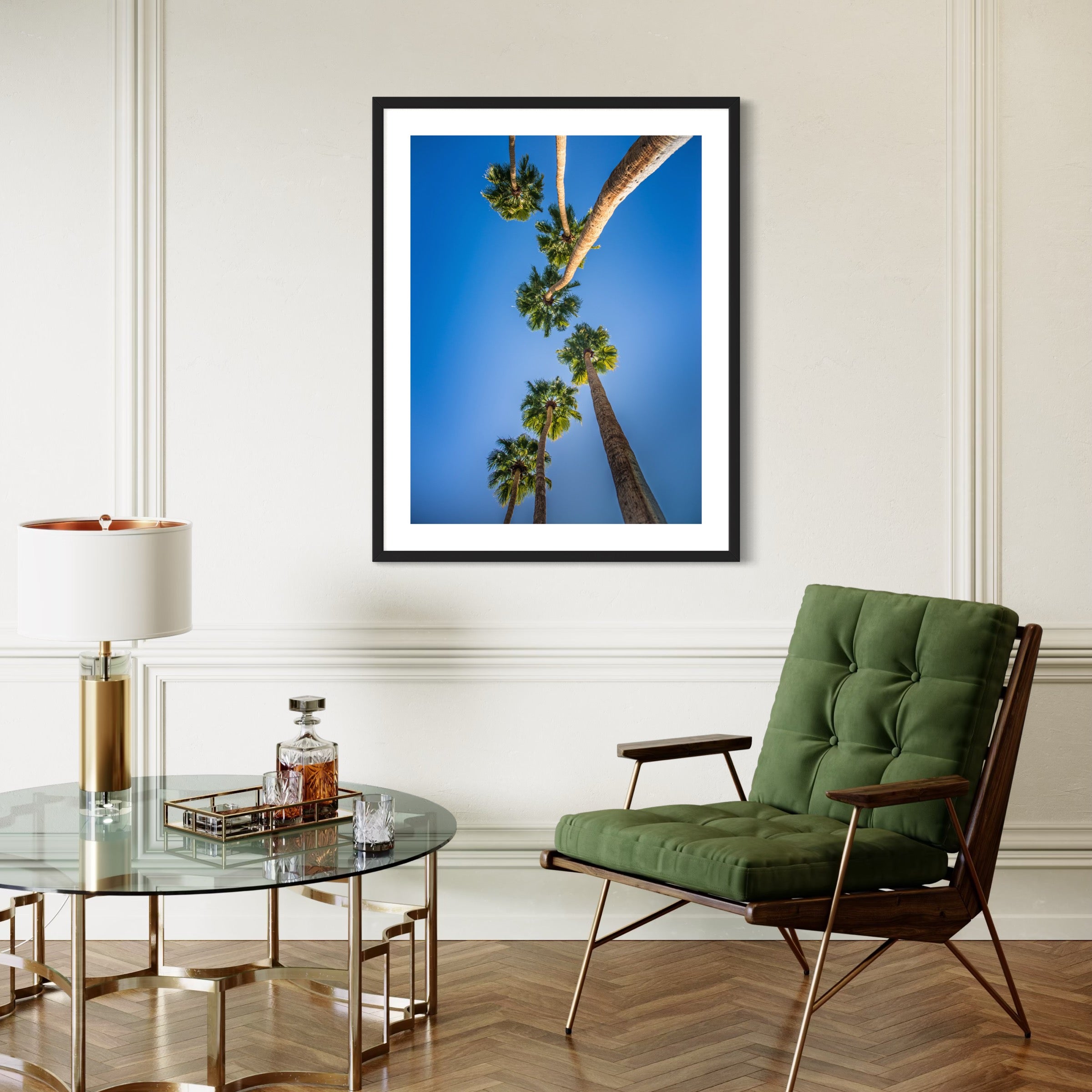 Blue Sky Palms - Moderno Wall Art Wall Art