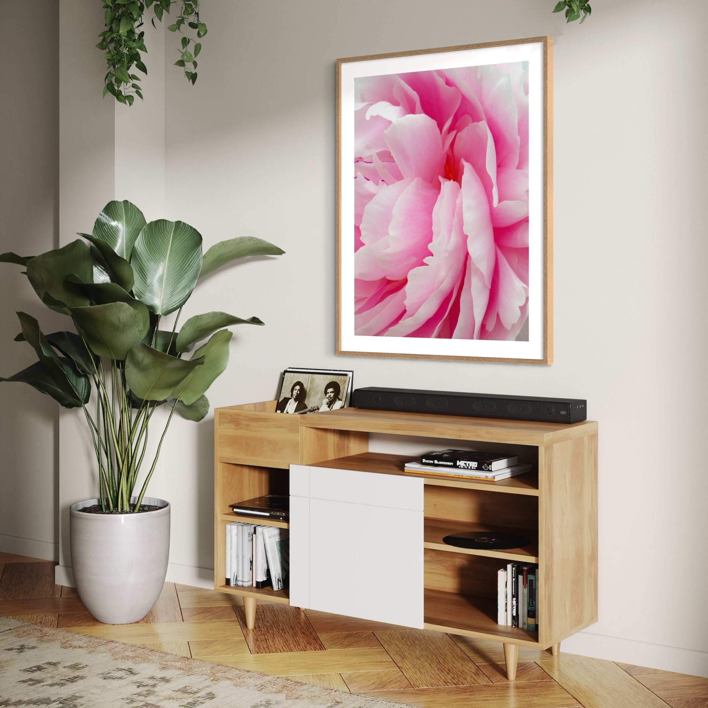 Soft Pink Peony - Moderno Wall Art Wall Art