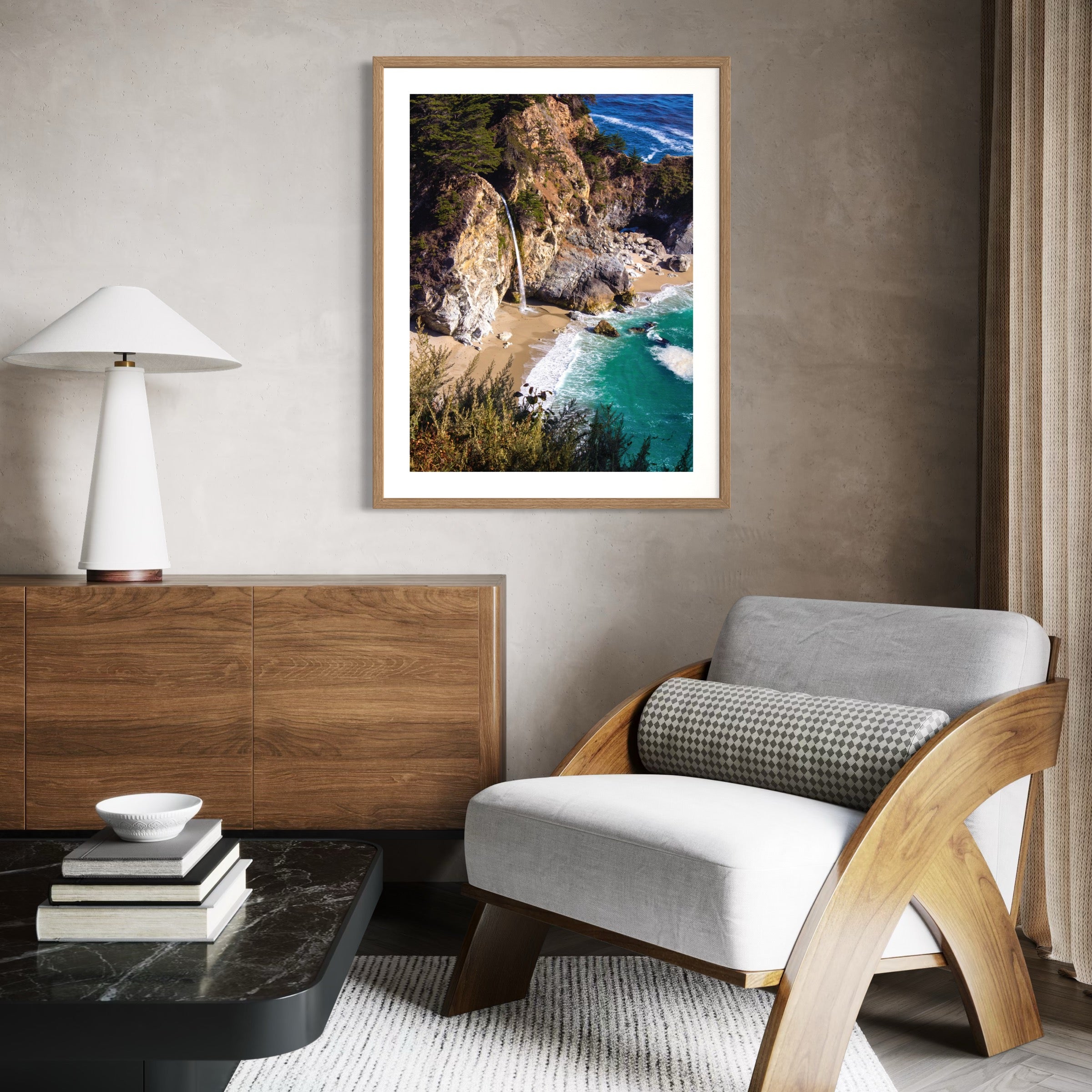 Tides of Big Sur - Moderno Wall Art Wall Art