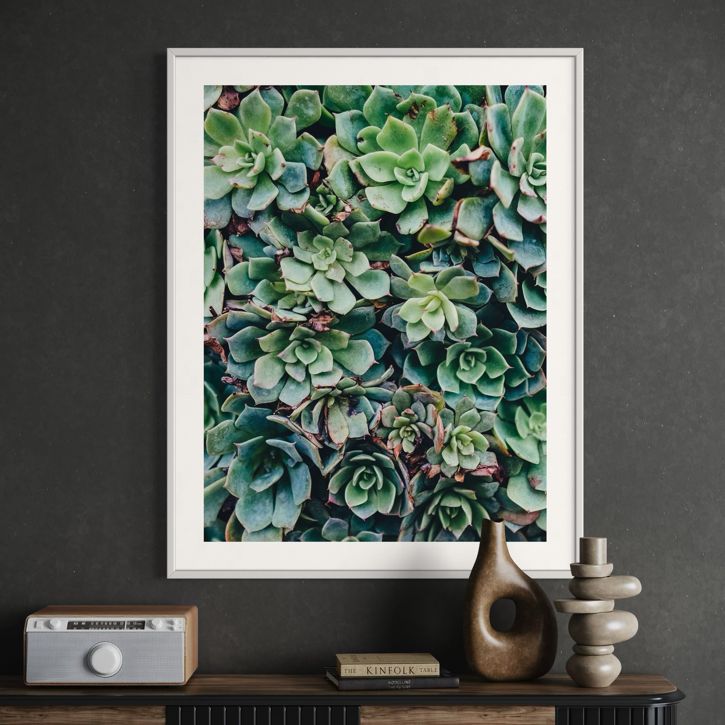 Green Symmetry - Moderno Wall Art Wall Art
