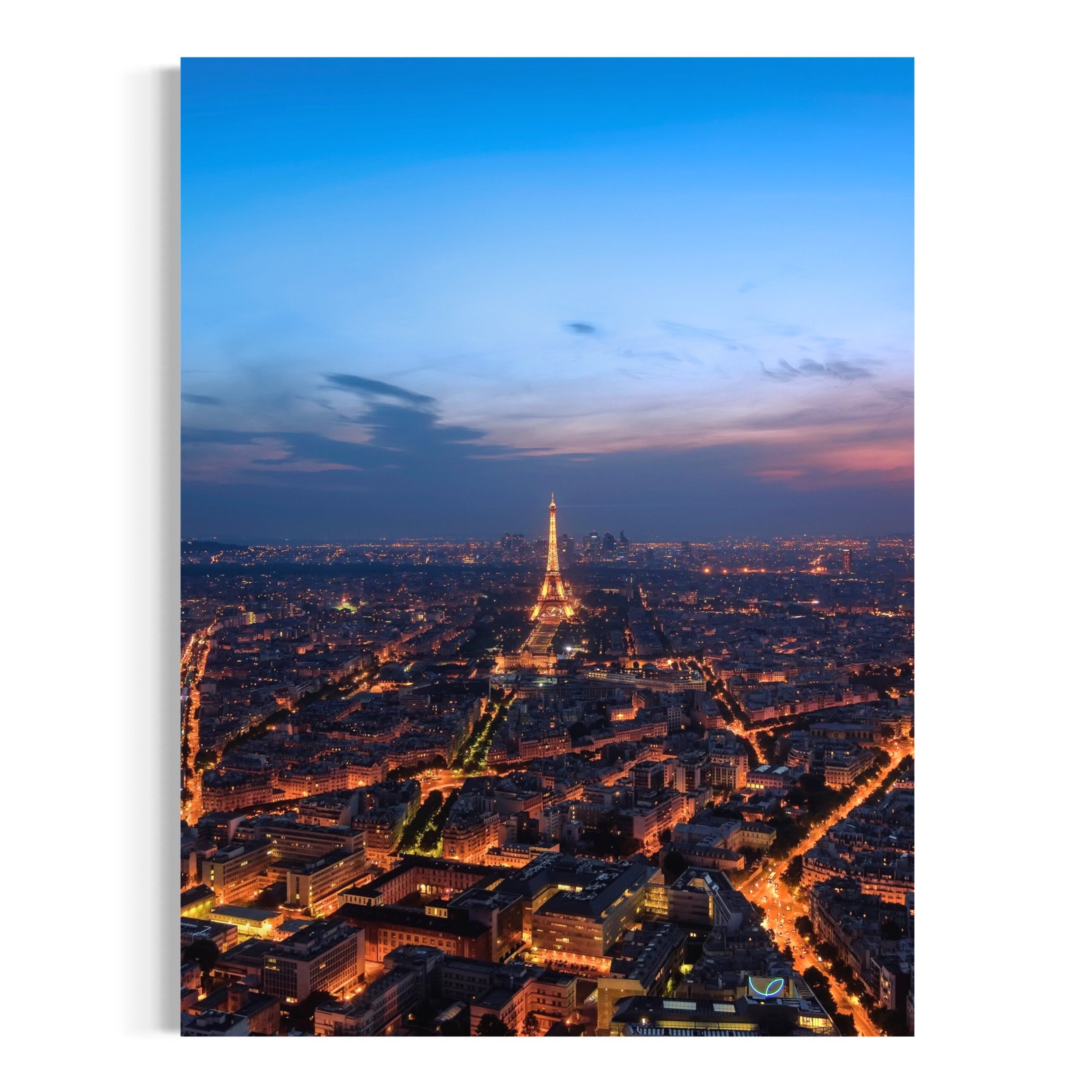 Blue Hour in Paris - Moderno Wall Art Wall Art