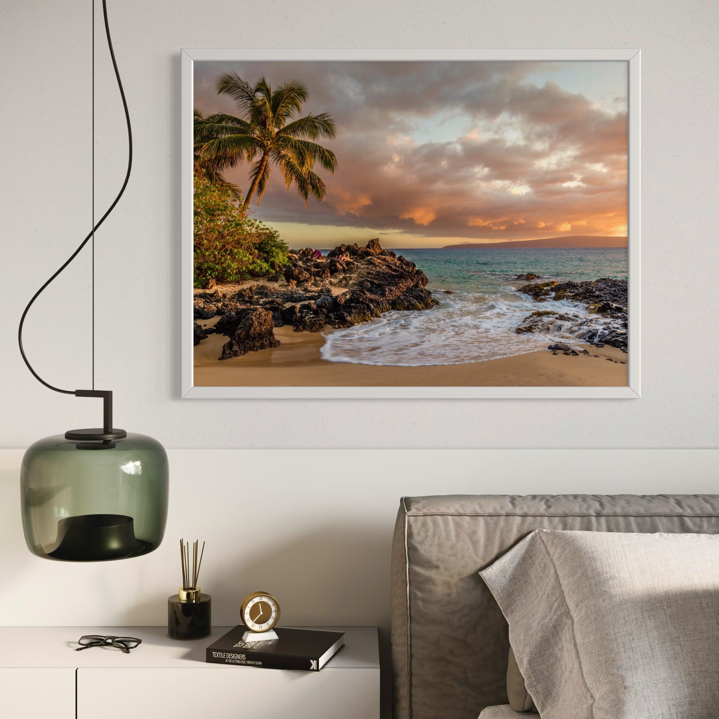 Glow Over the Tropics - Moderno Wall Art Wall Art
