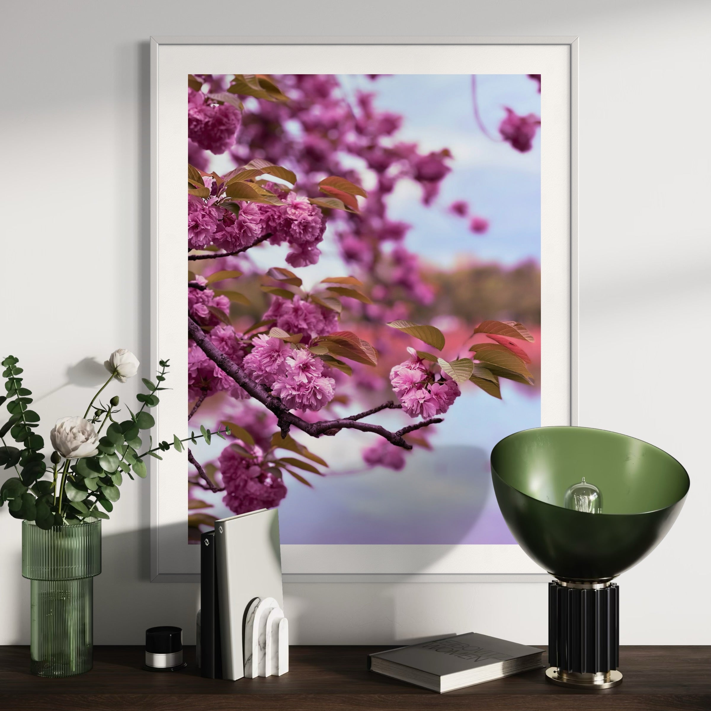 Kanzan Cherry Blossoms - Moderno Wall Art Wall Art