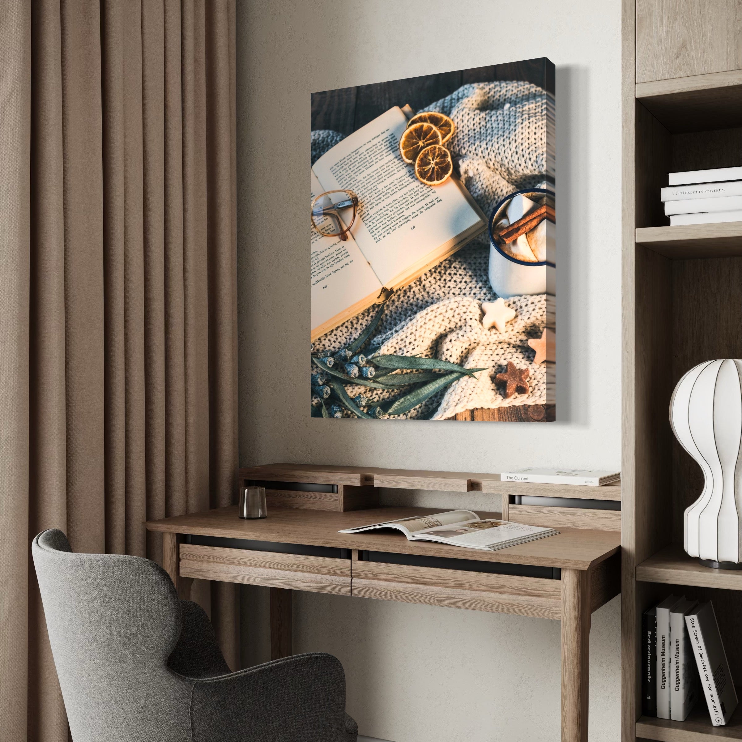 Indoor Autumn Morning - Moderno Wall Art Wall Art