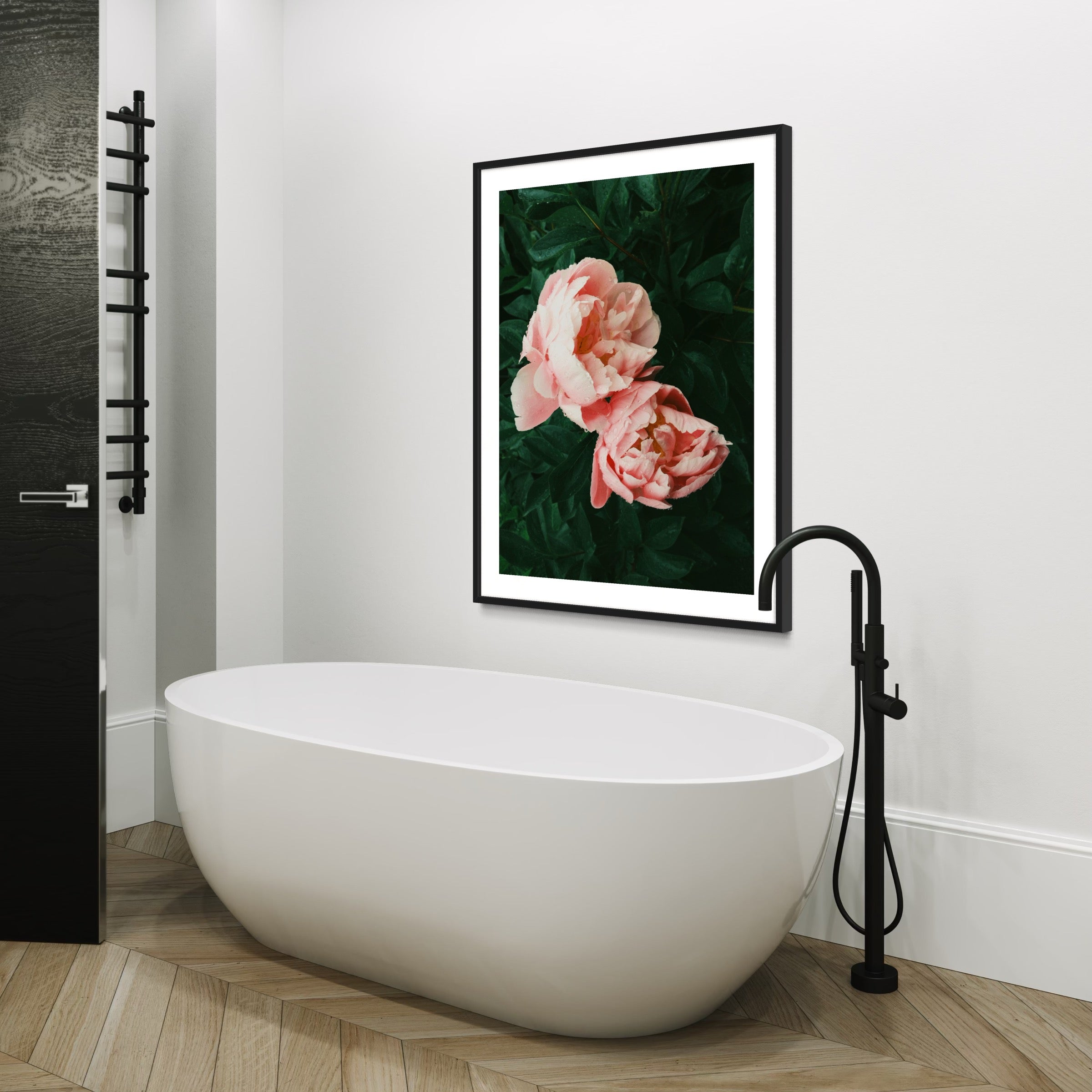 Rain-Kissed Peonies - Moderno Wall Art