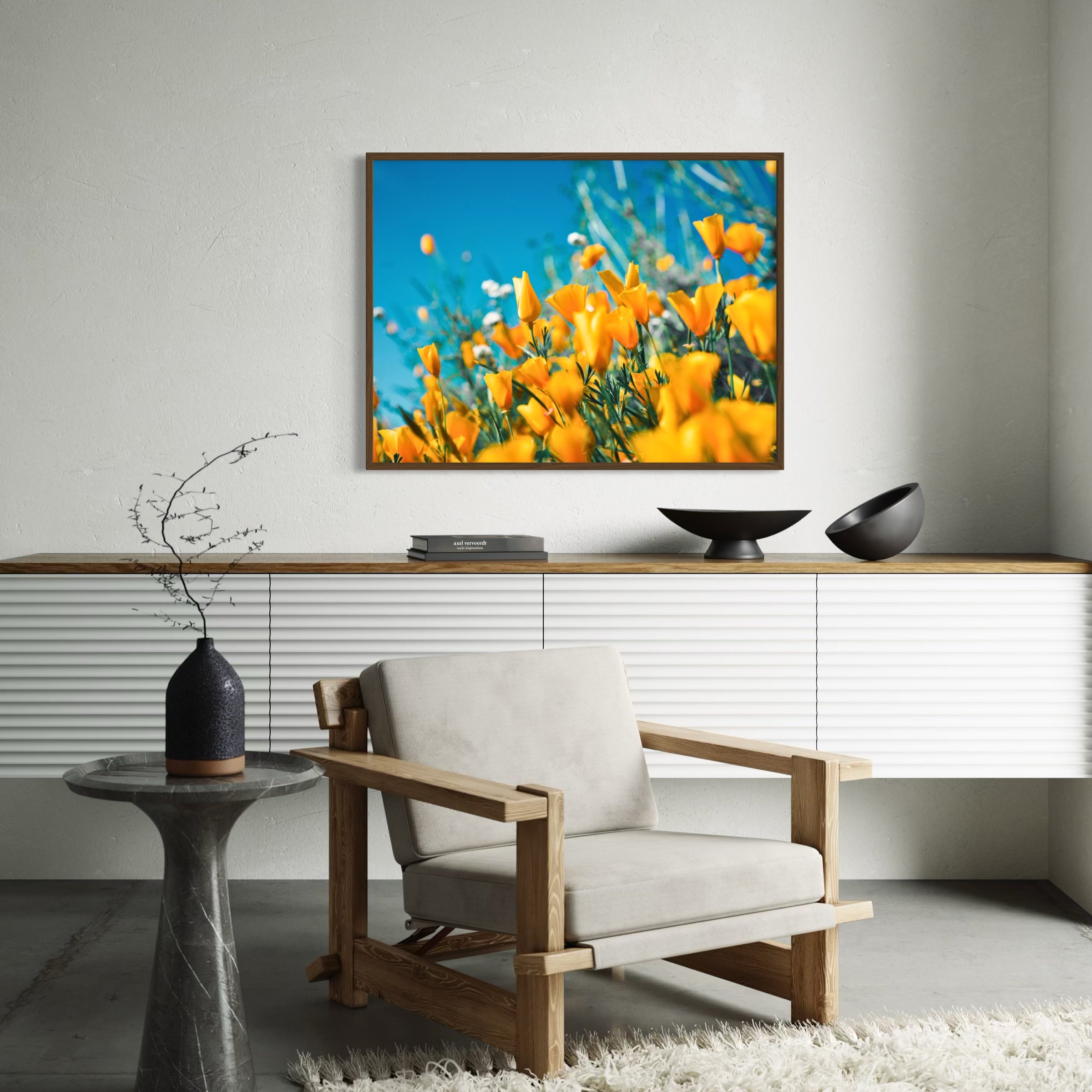 Skybound Blooms - Moderno Wall Art Wall Art