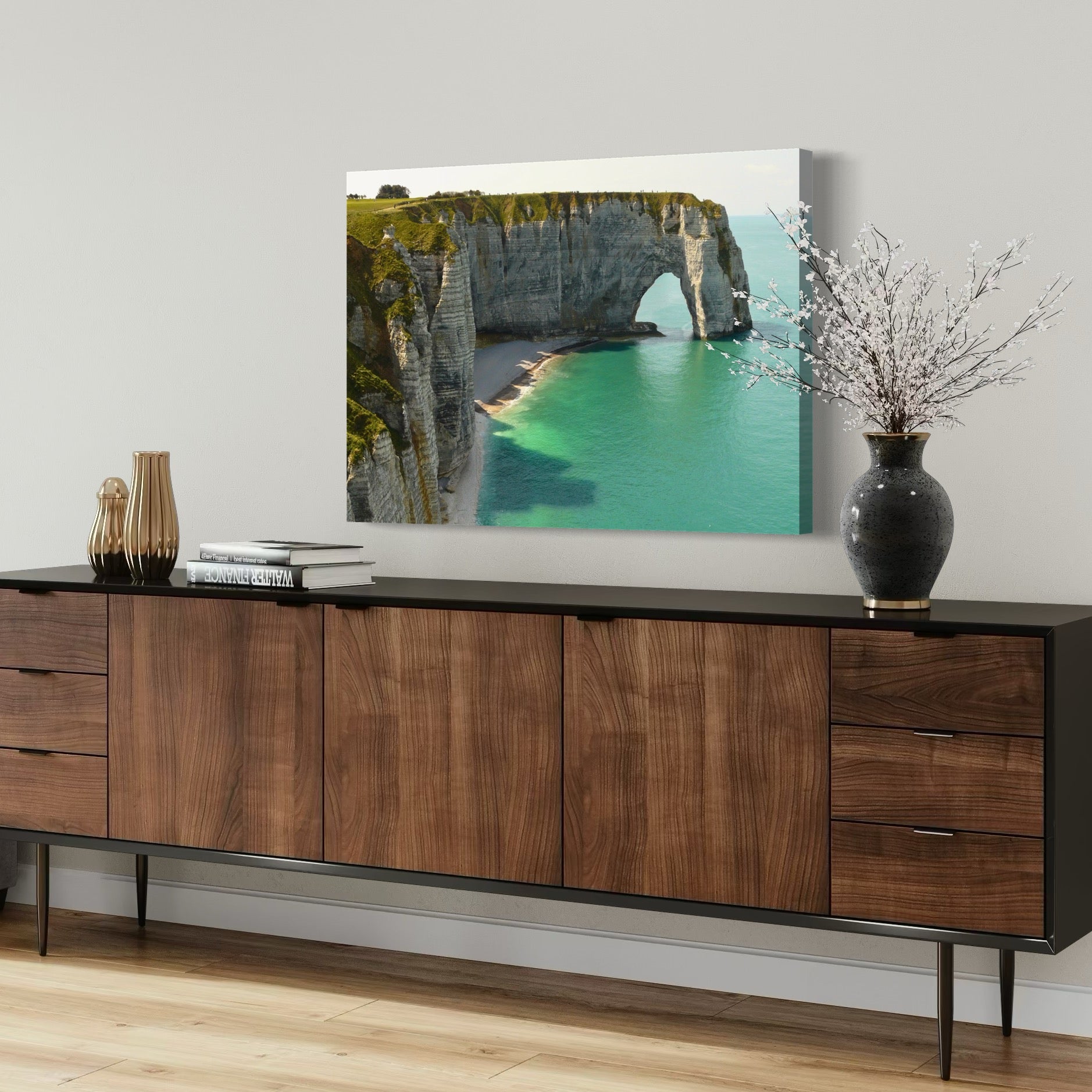 French Coastal Beauty - Moderno Wall Art Wall Art