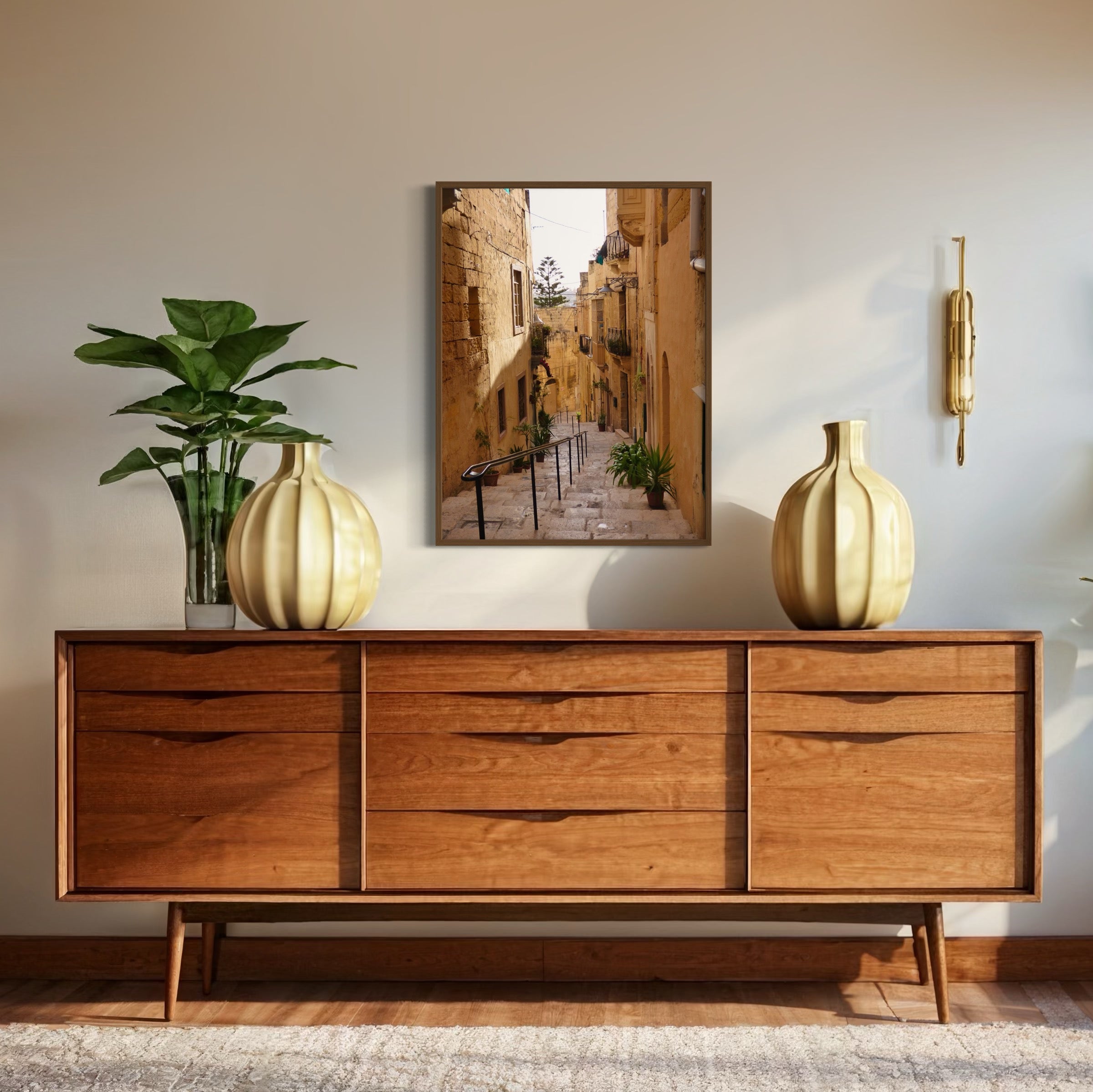 Timeless Streets of Malta - Moderno Wall Art Wall Art