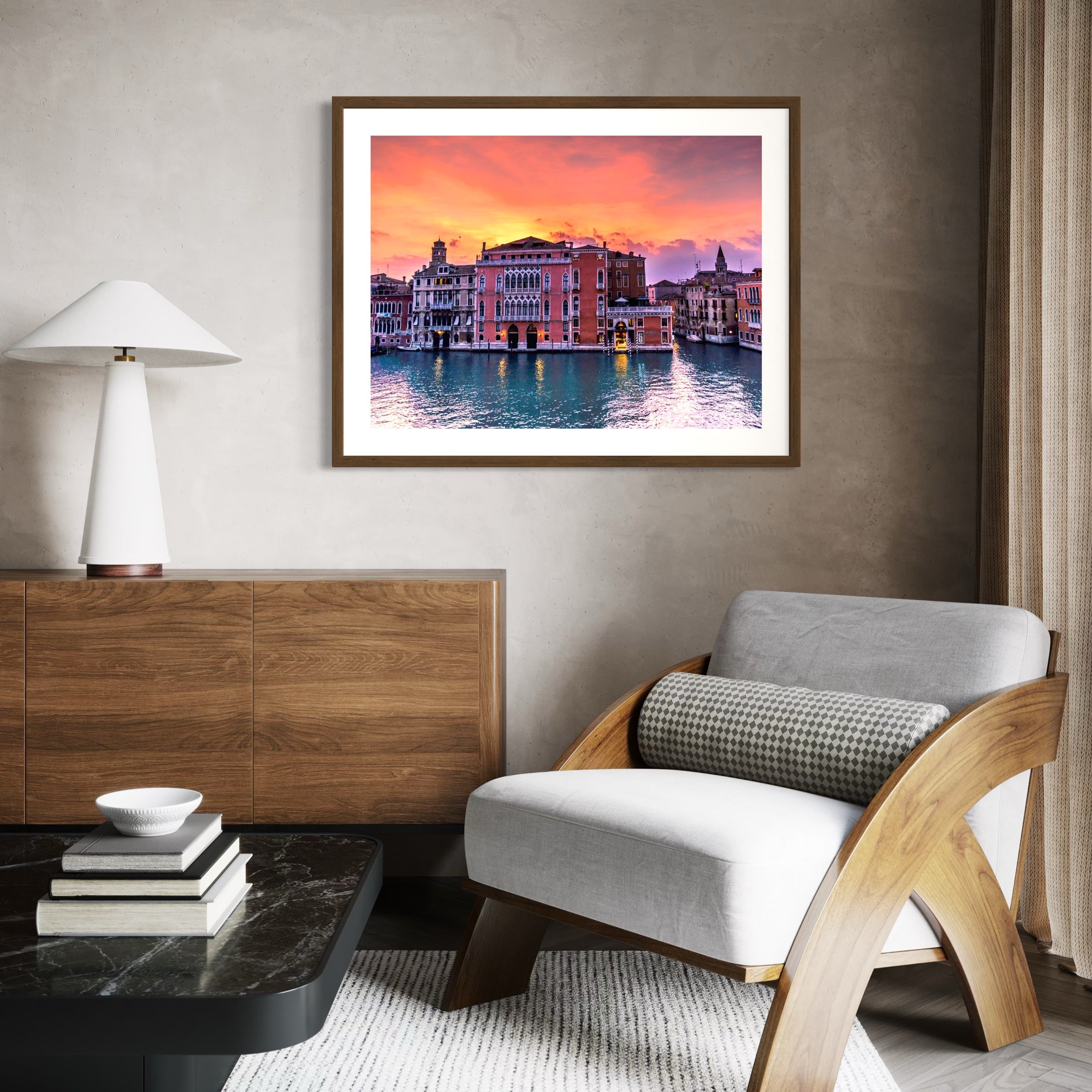 Warm Waters of Venice - Moderno Wall Art Wall Art
