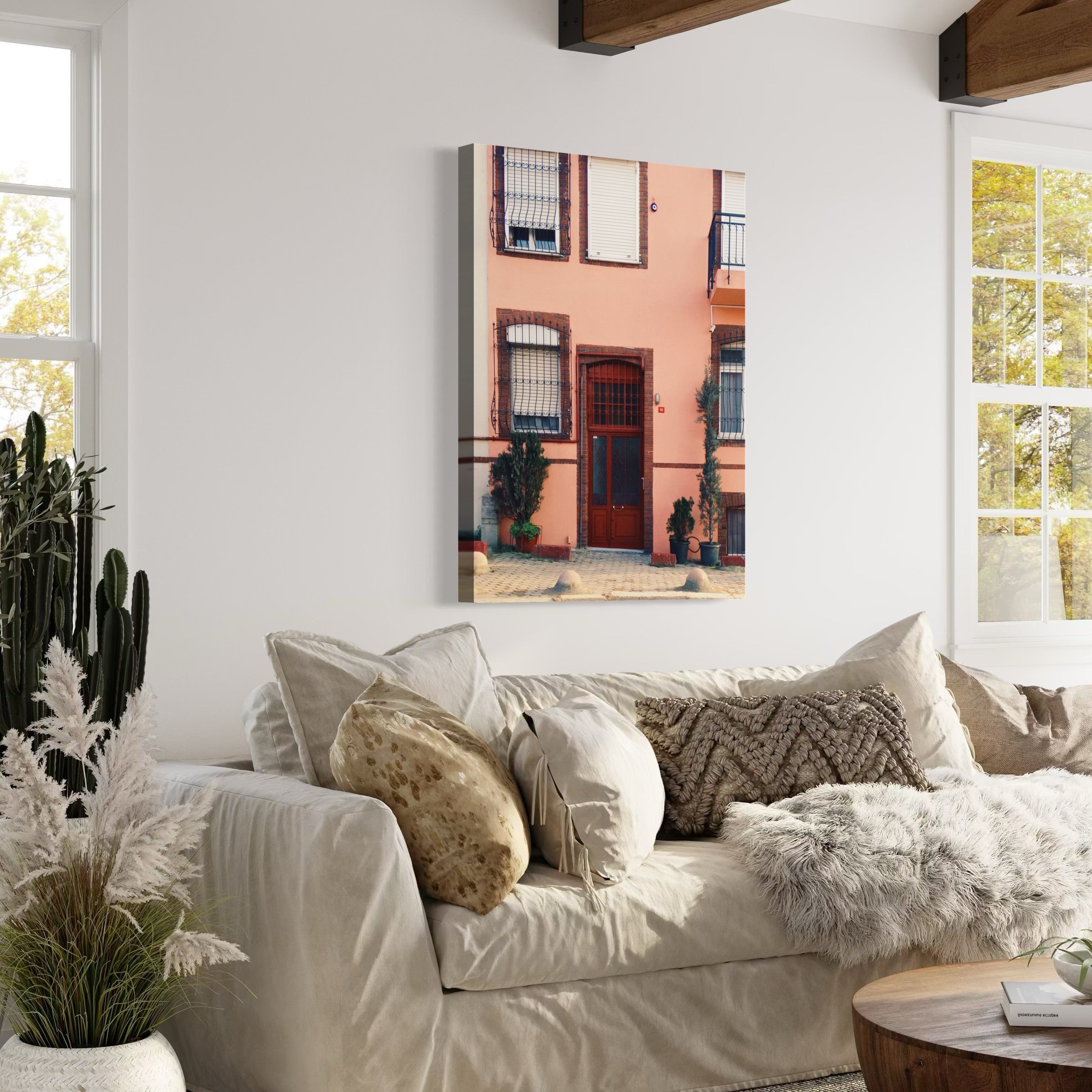 Pink Facade - Moderno Wall Art Wall Art