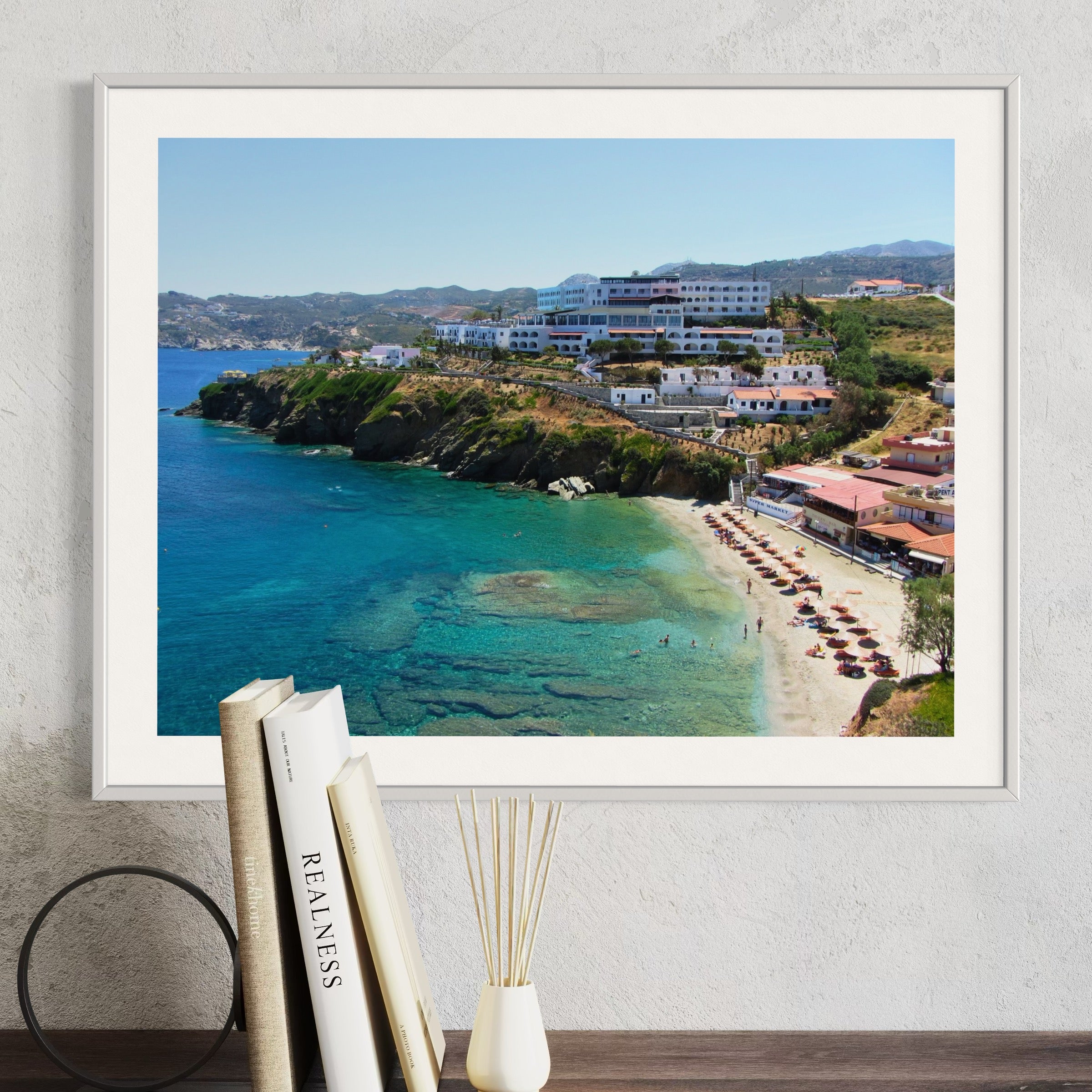 Greek Seaside Bliss - Moderno Wall Art