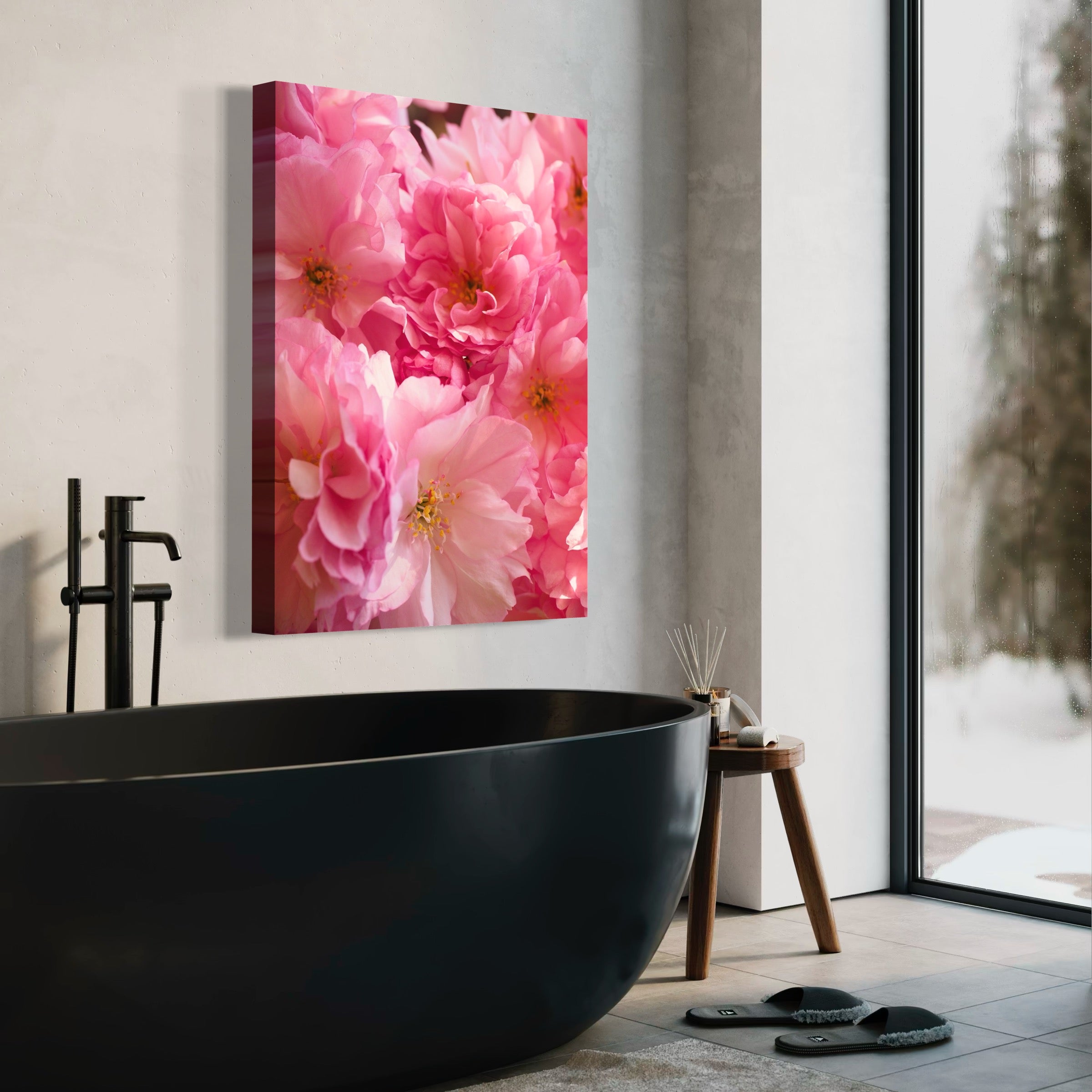Sakura Floral Elegance - Moderno Wall Art Wall Art