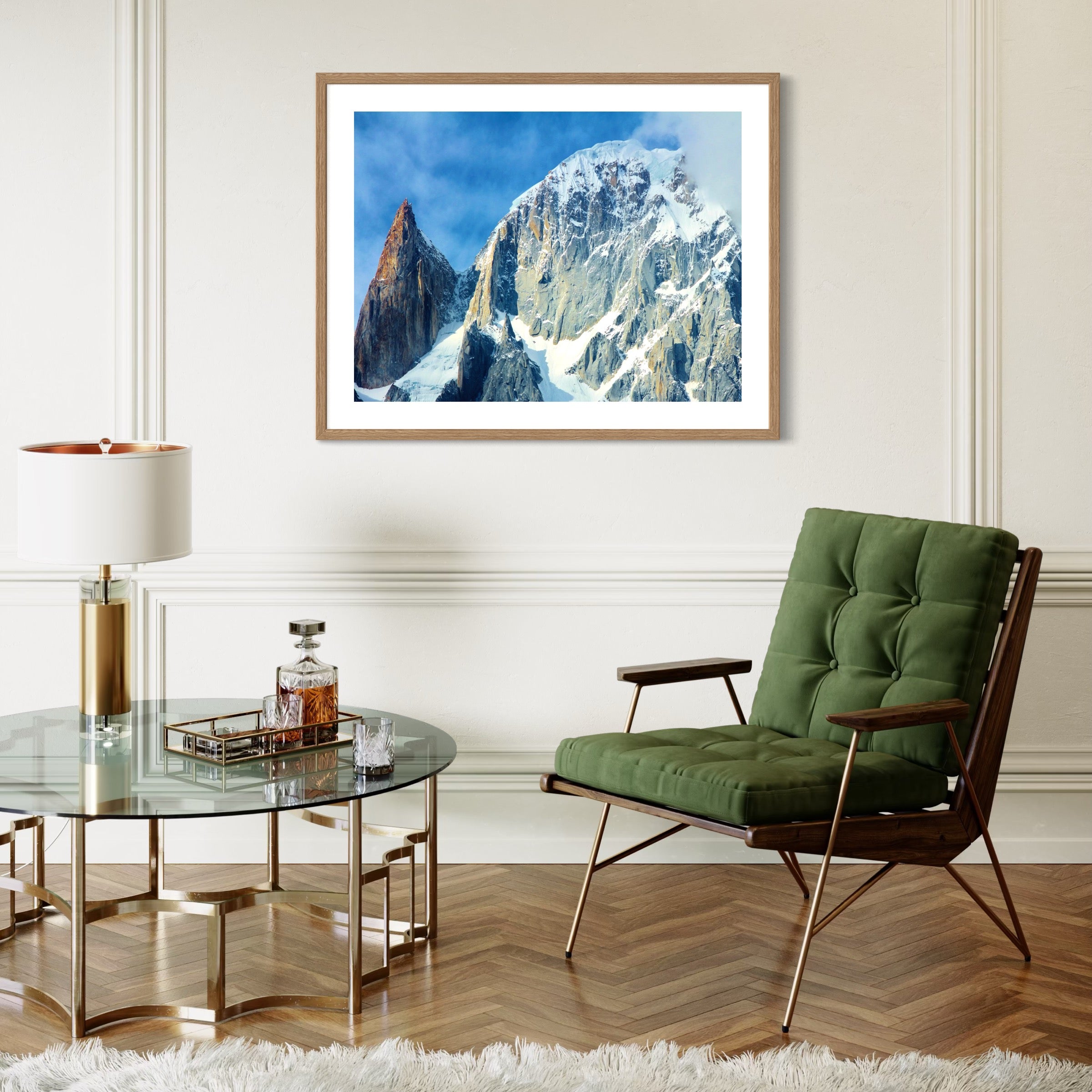 Peaks in the Mist - Moderno Wall Art Wall Art