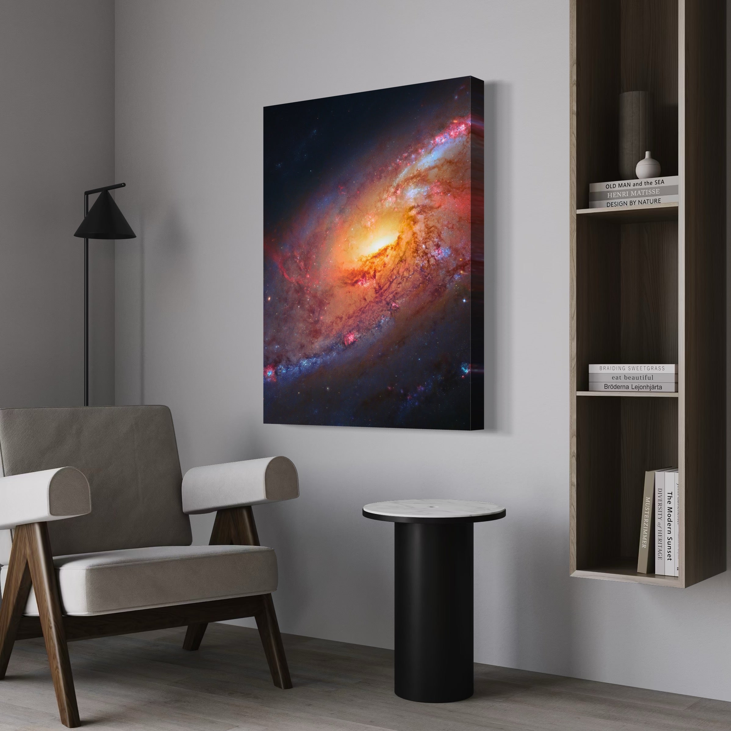 Mysteries of Messier 106 - Moderno Wall Art Wall Art
