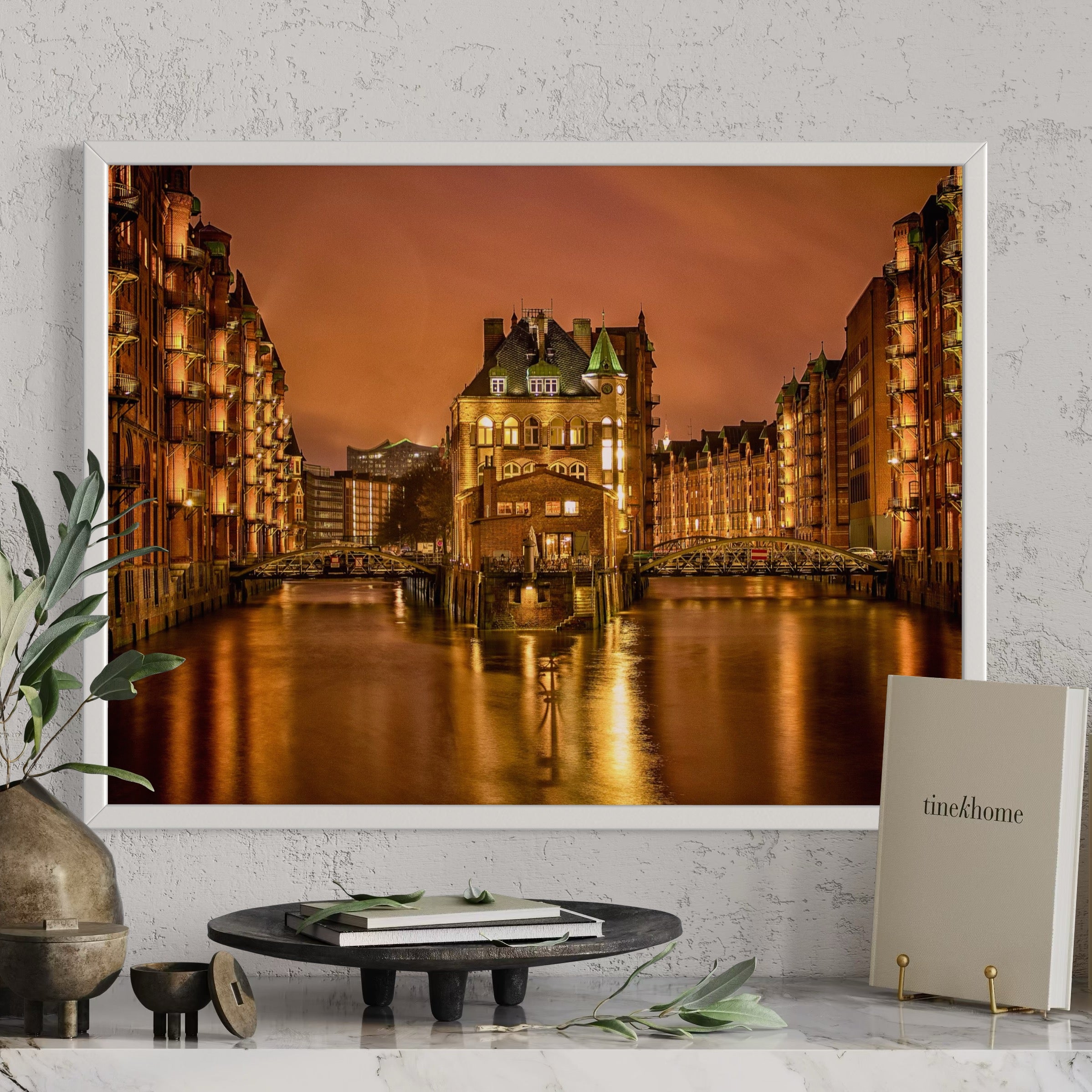 Golden Speicherstadt - Moderno Wall Art Wall Art