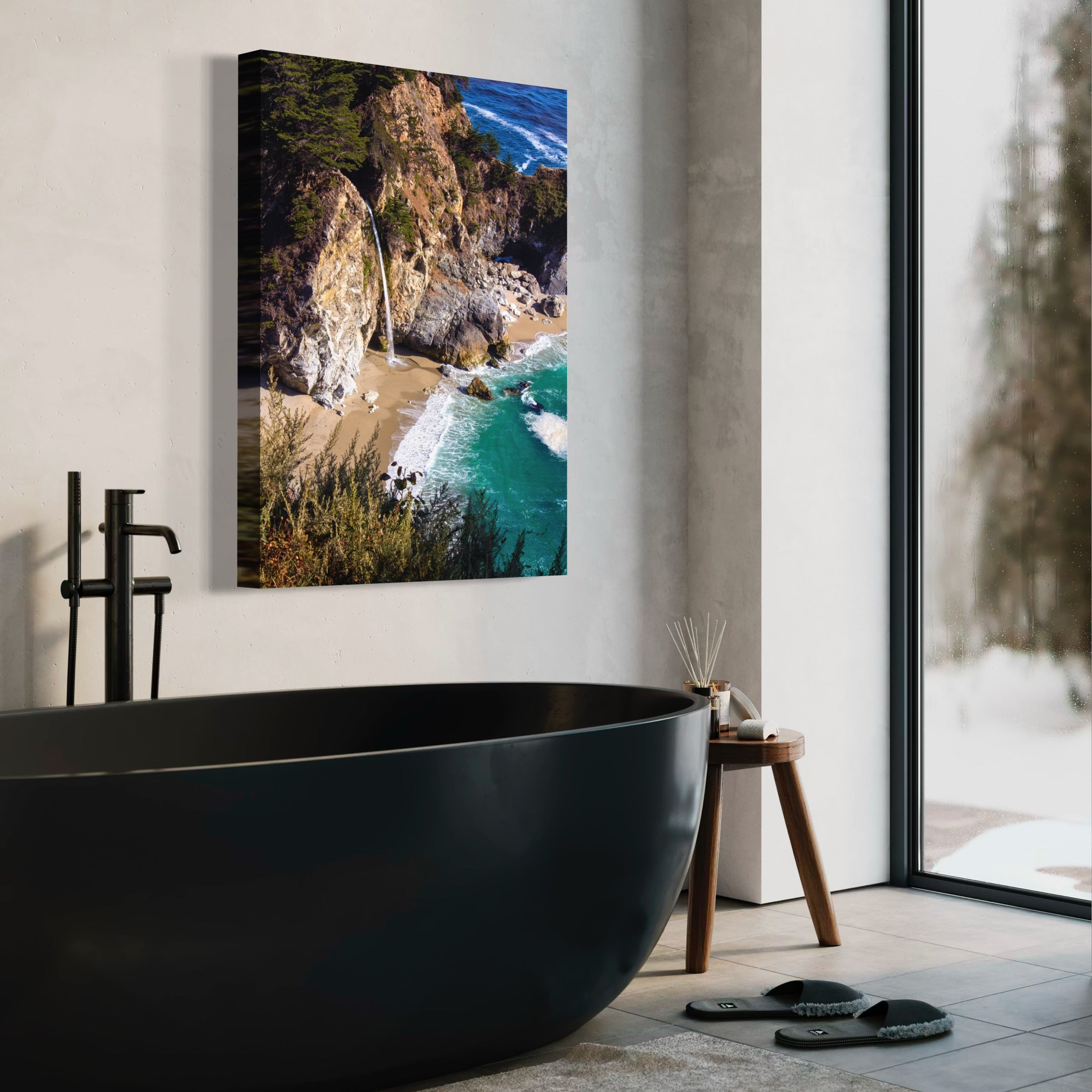 Tides of Big Sur - Moderno Wall Art Wall Art