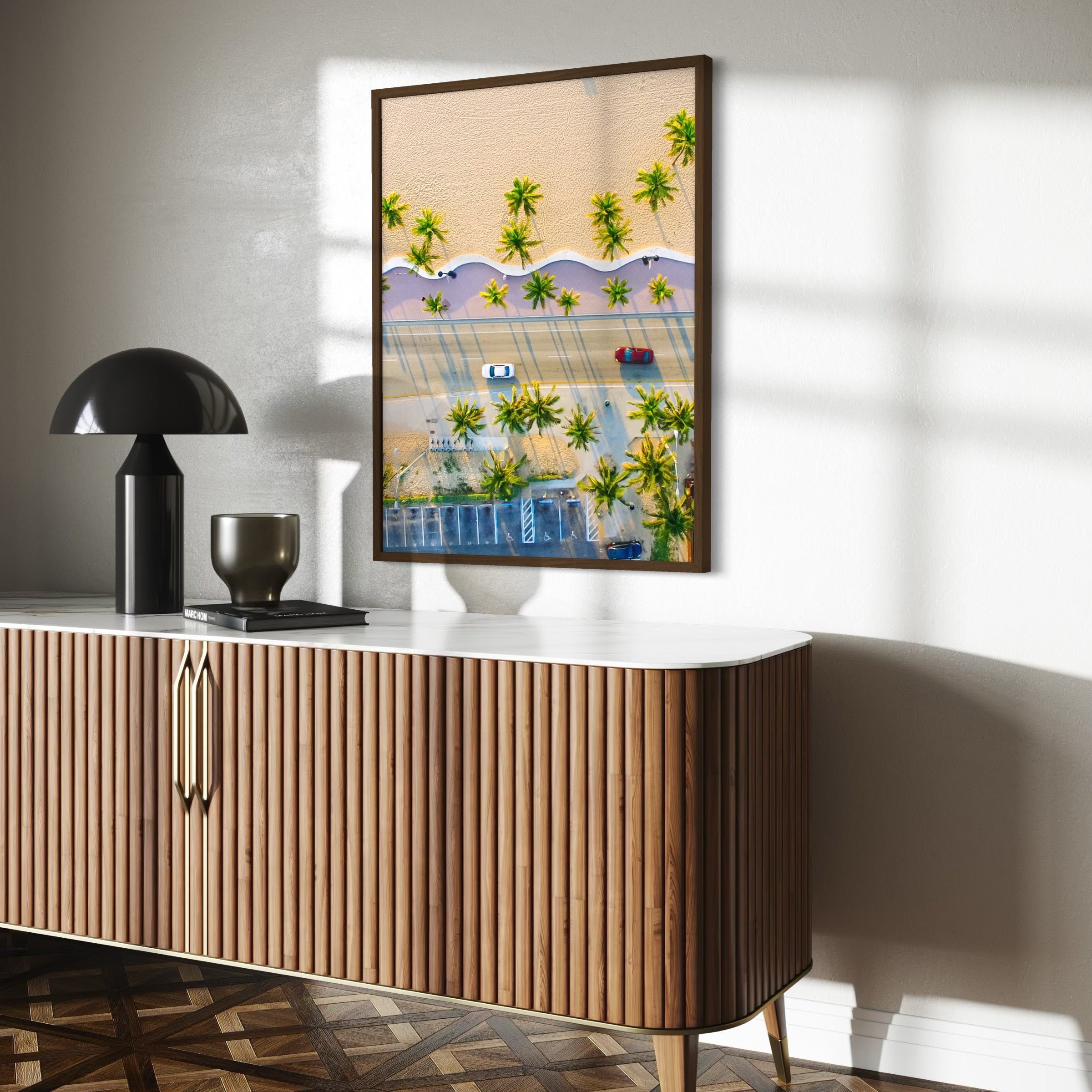 Shoreside Sunrise - Moderno Wall Art Wall Art