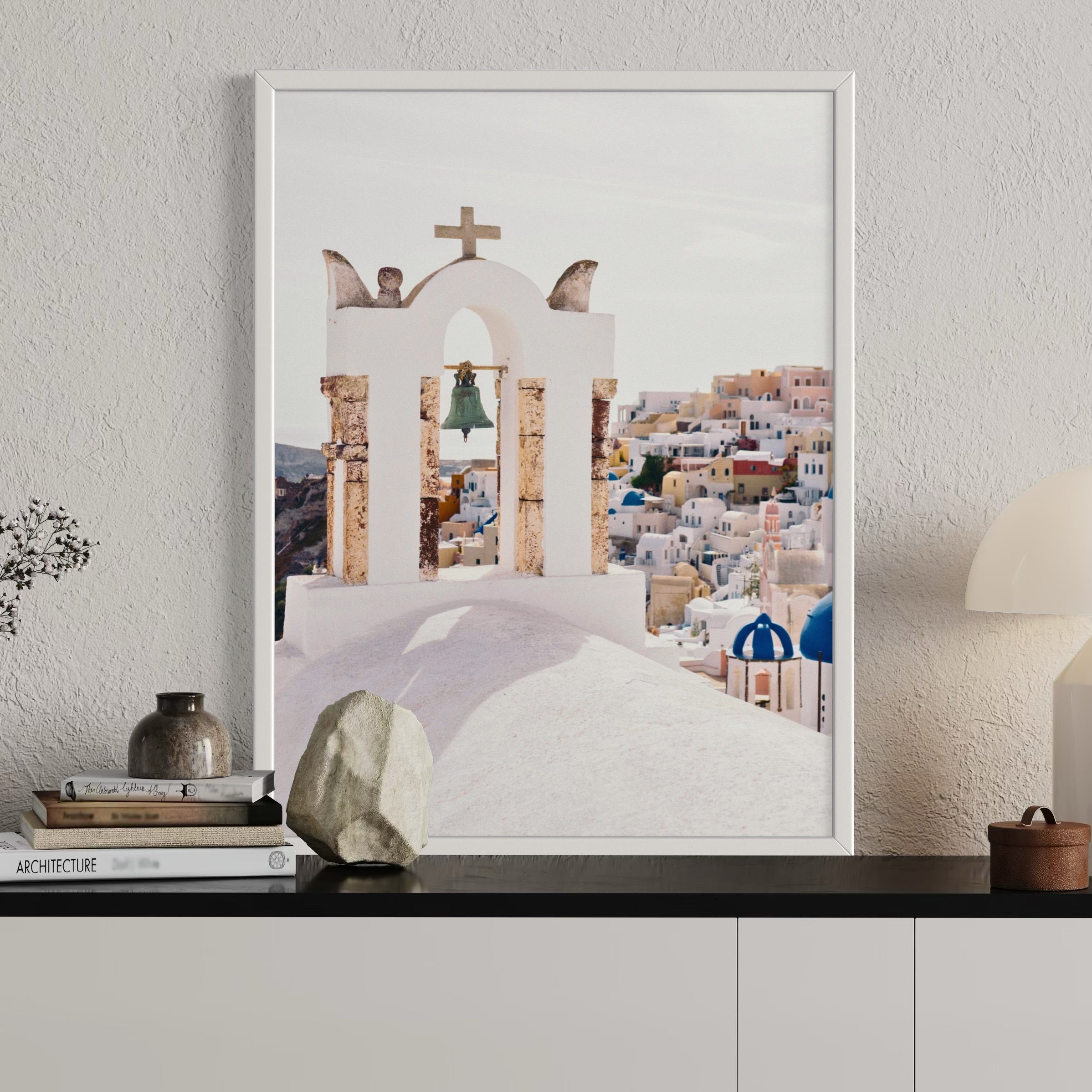 Bell Tower of Santorini - Moderno Wall Art Wall Art