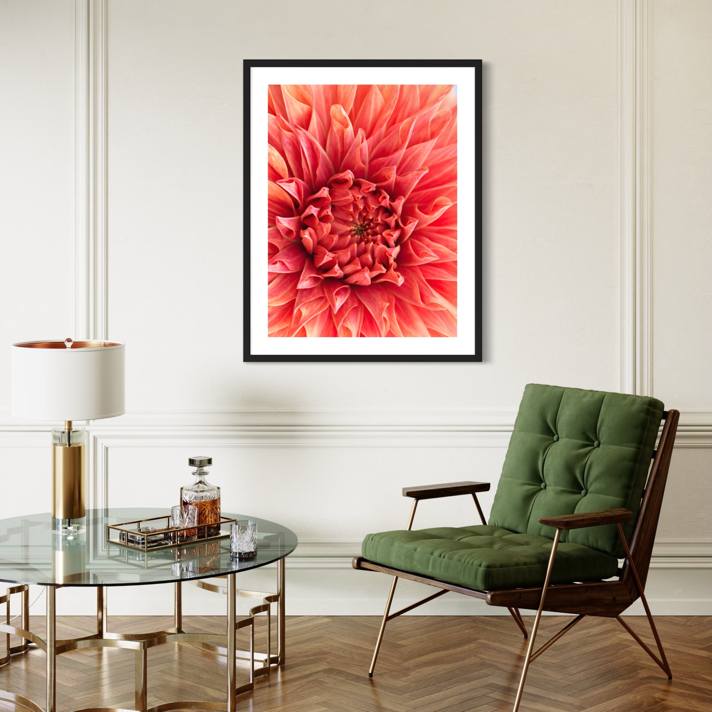 Dahlia in Detail - Moderno Wall Art Wall Art