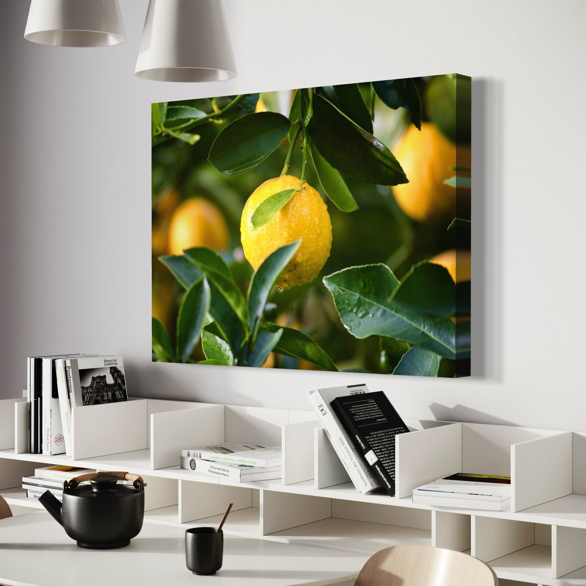 Lemon In Focus - Moderno Wall Art Wall Art