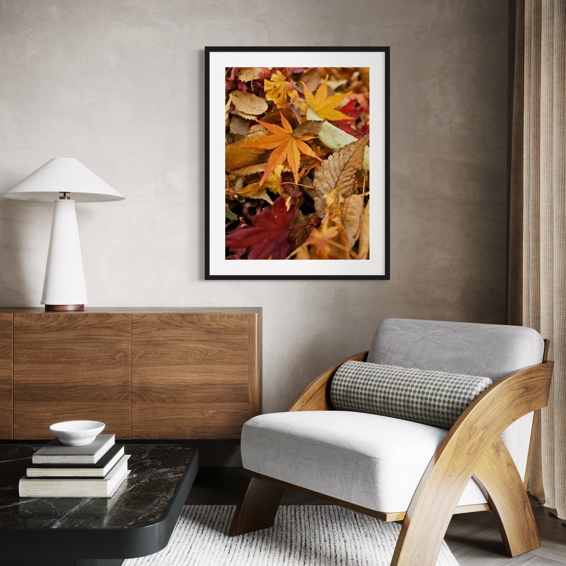 Crisp Fall Leaves - Moderno Wall Art Wall Art