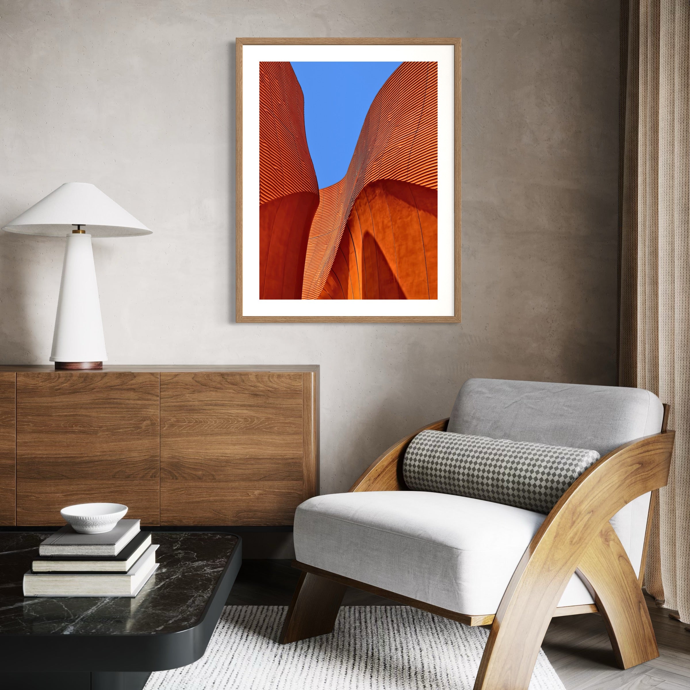 Sculptural Motion - Moderno Wall Art Wall Art