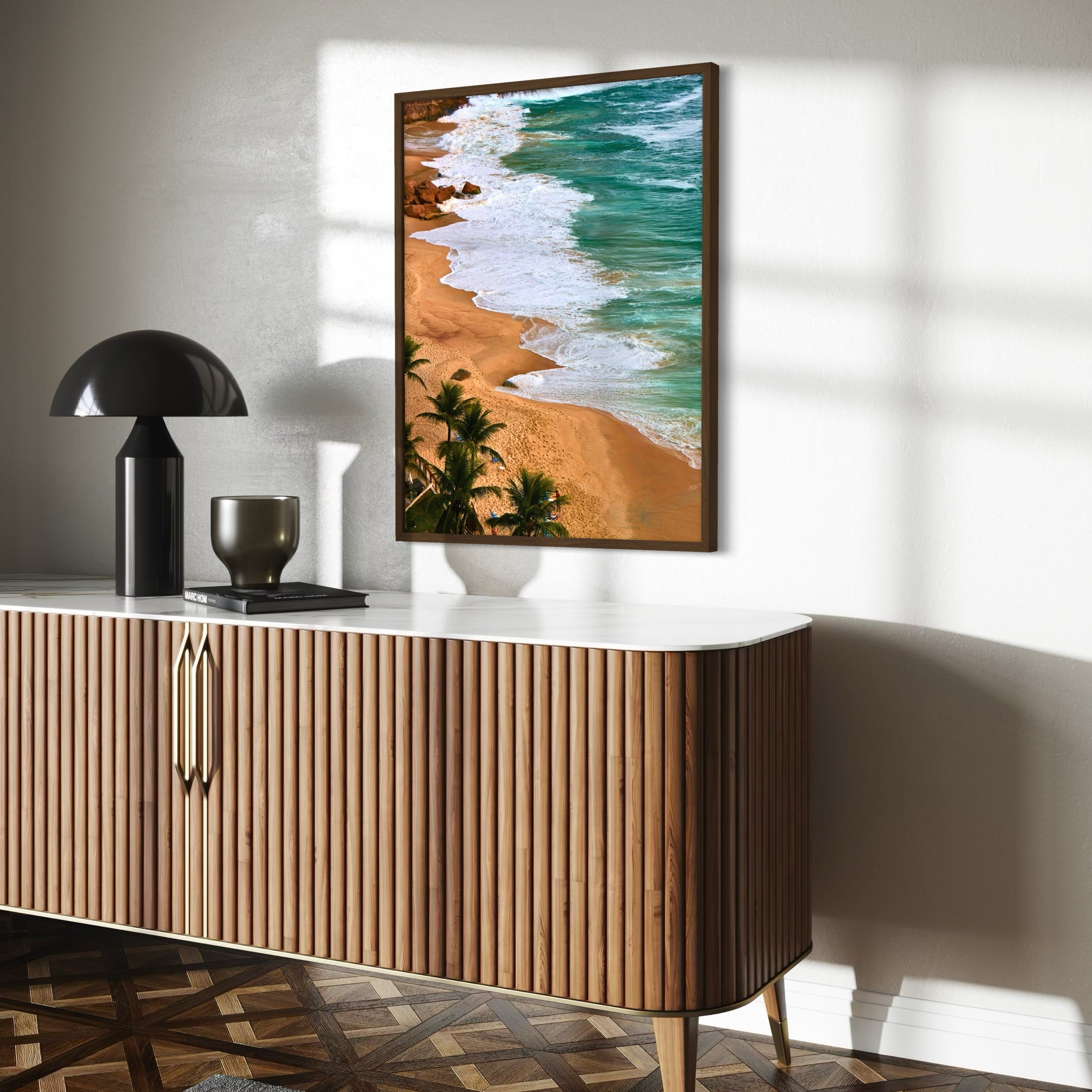 Rio’s Tranquil Shore - Moderno Wall Art Wall Art